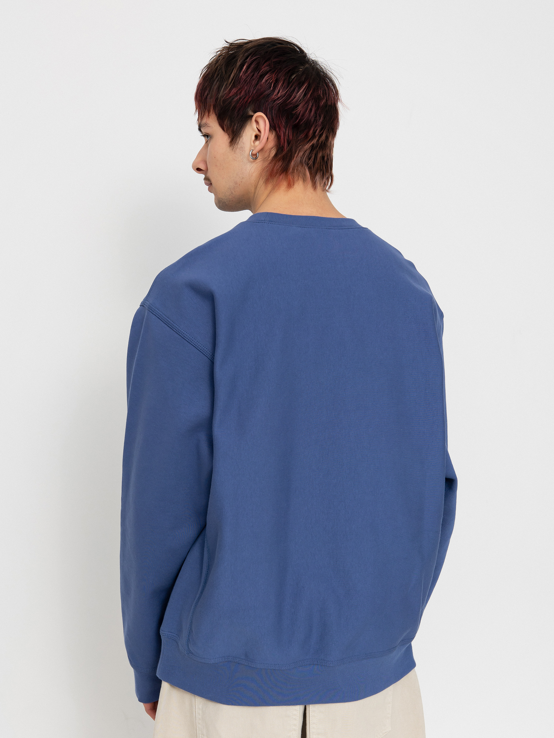 Carhartt WIP American Script Sweatshirt (blue iris)