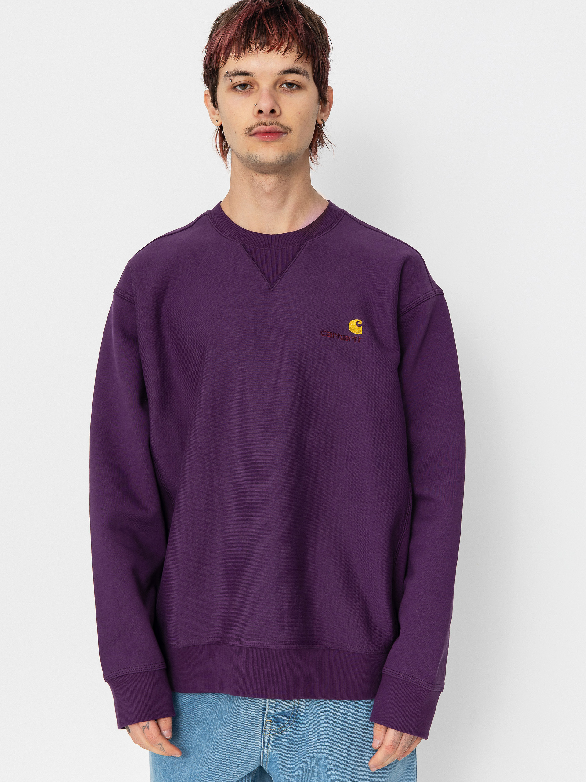 Carhartt WIP American Script Sweatshirt (huckleberry)