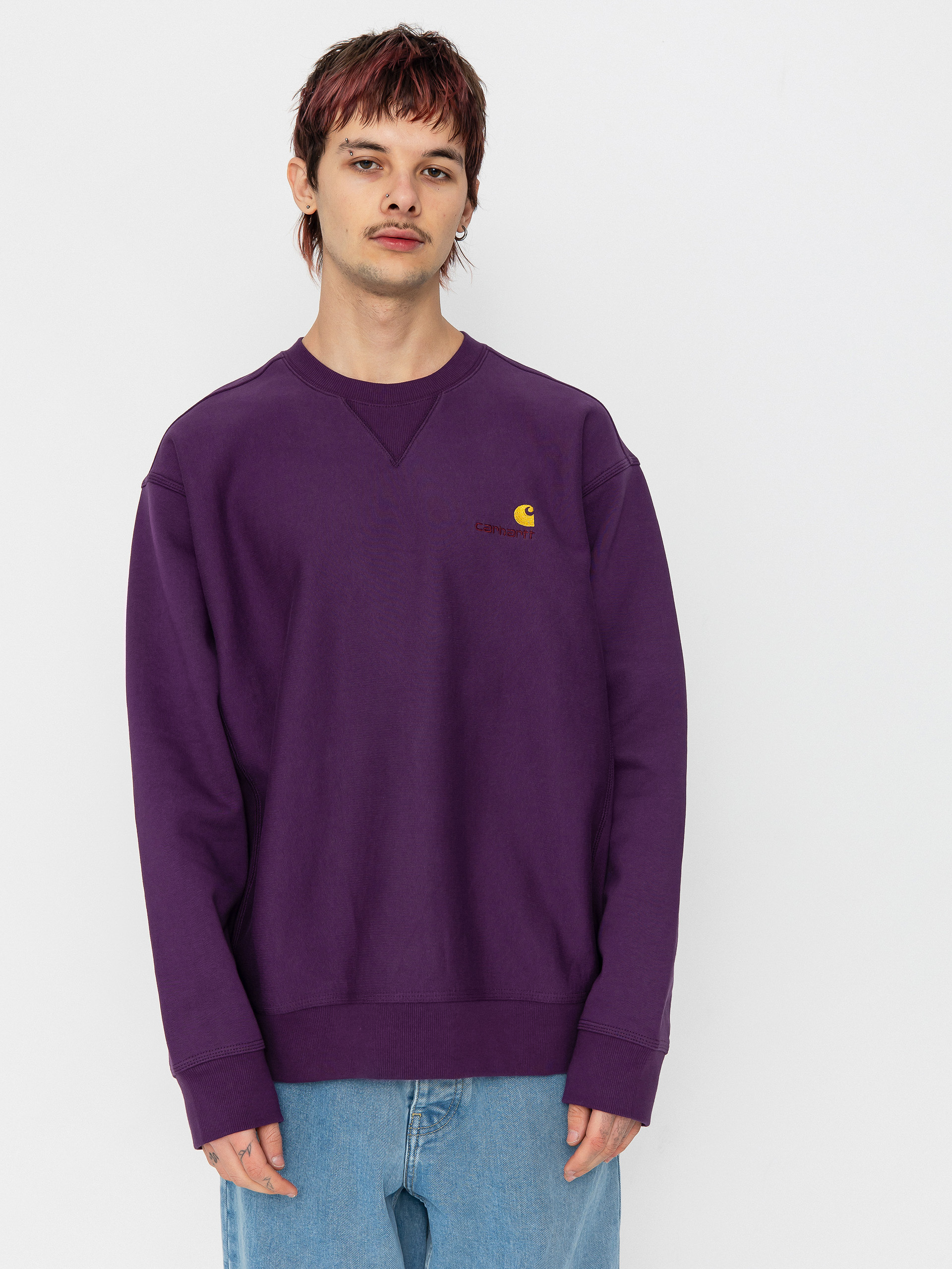 Carhartt WIP American Script Sweatshirt (huckleberry)