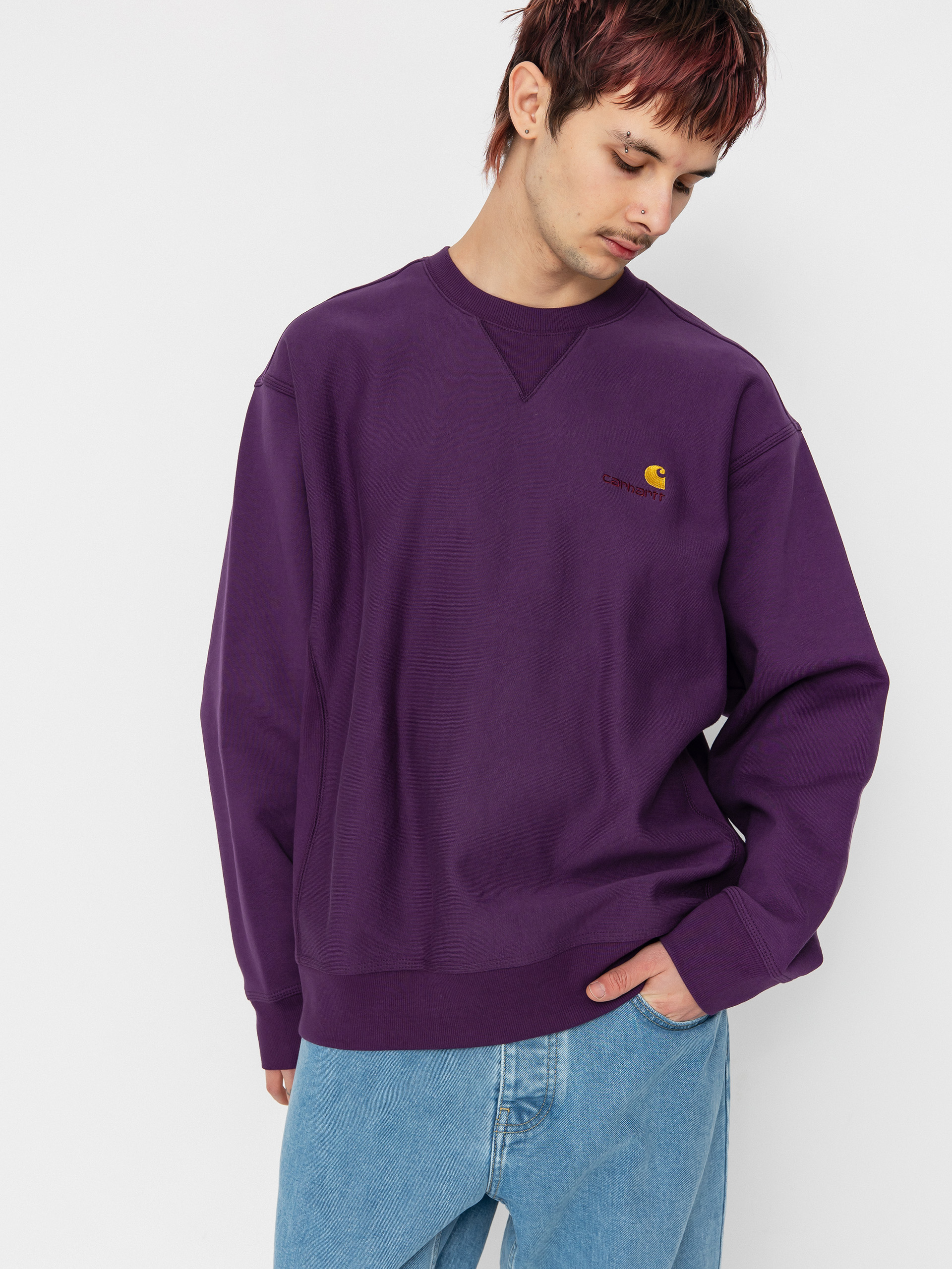 Carhartt WIP American Script Sweatshirt (huckleberry)