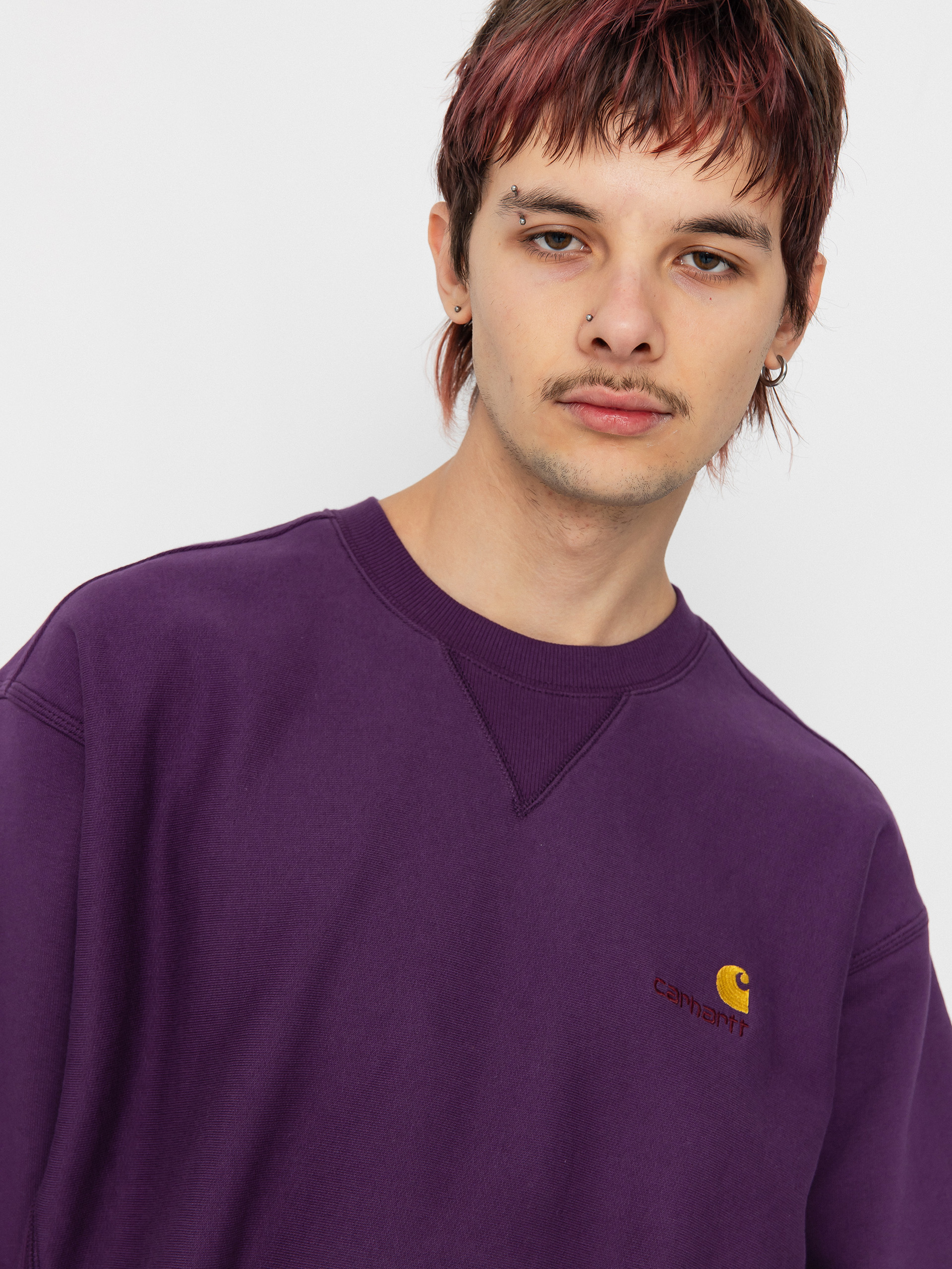 Carhartt WIP American Script Sweatshirt (huckleberry)