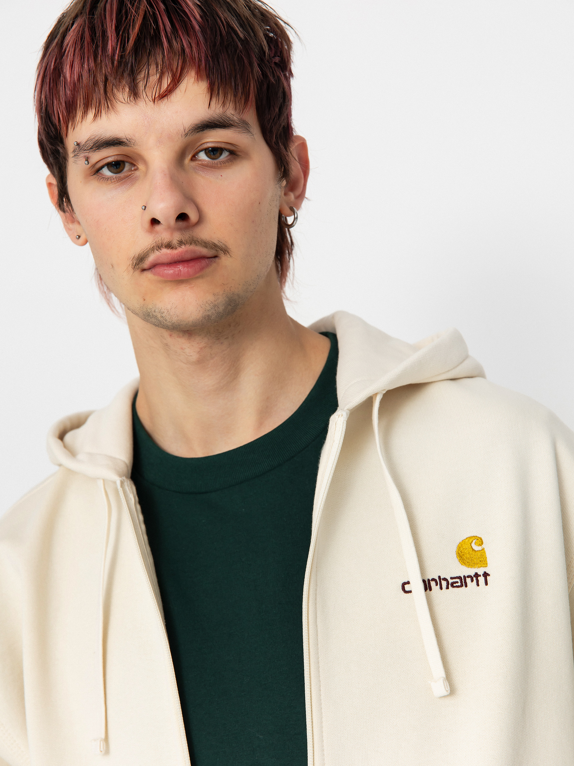 Carhartt WIP American Script ZHD Hoodie - beige (natural)