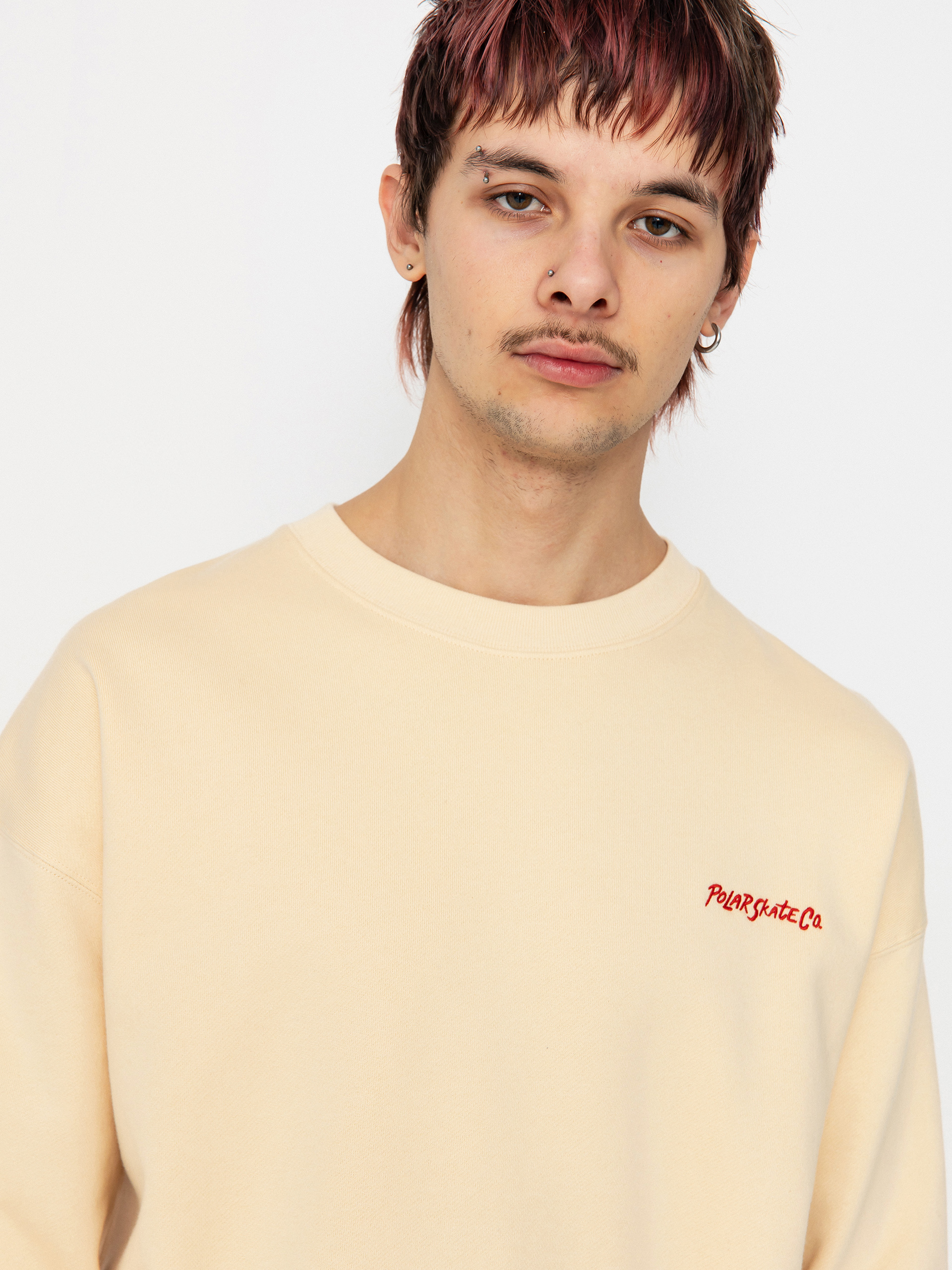Polar Skate Dave Crewneck Sweatshirt (oatmeal)