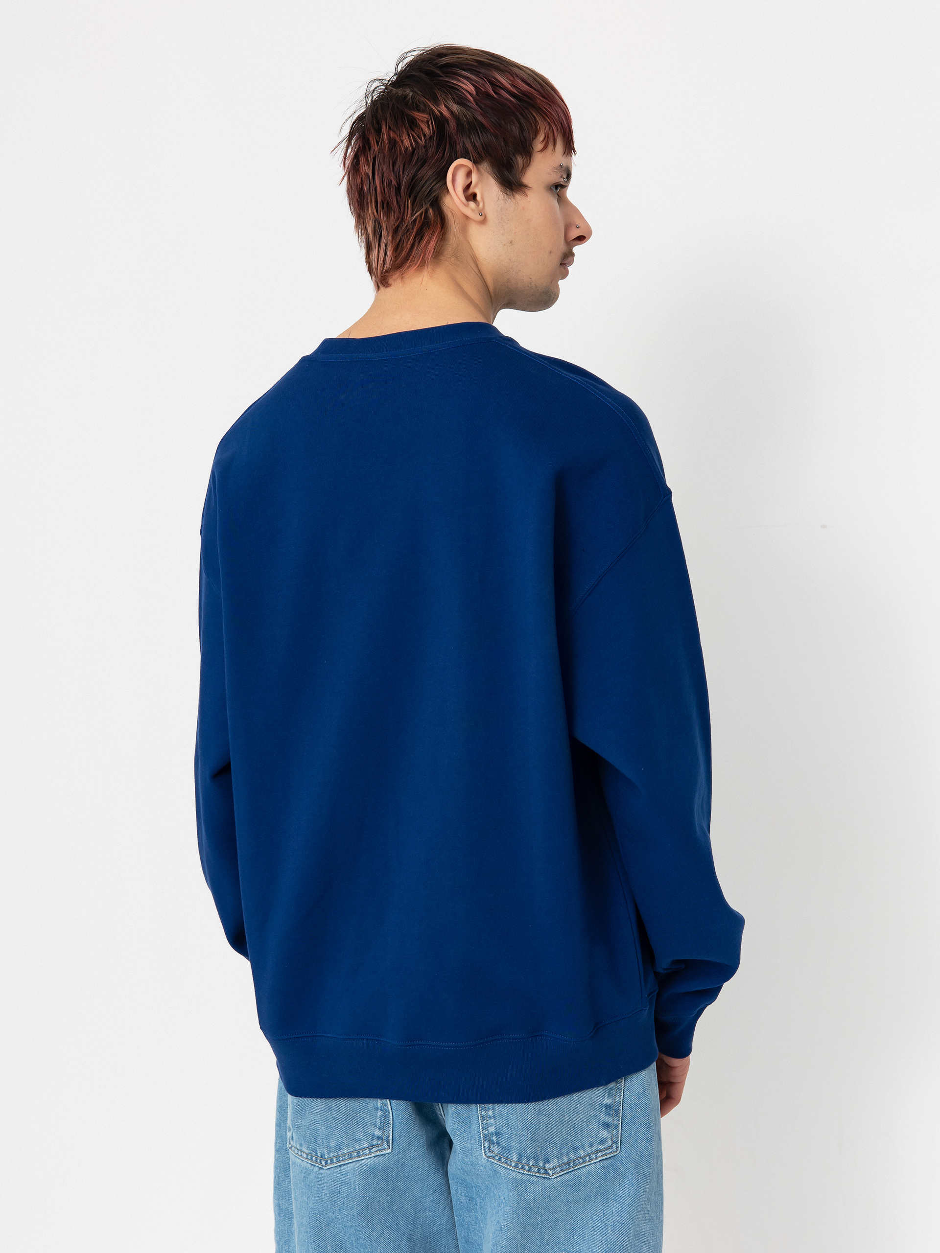 Polar Skate Dave Crewneck Sweatshirt (deep royal blue)