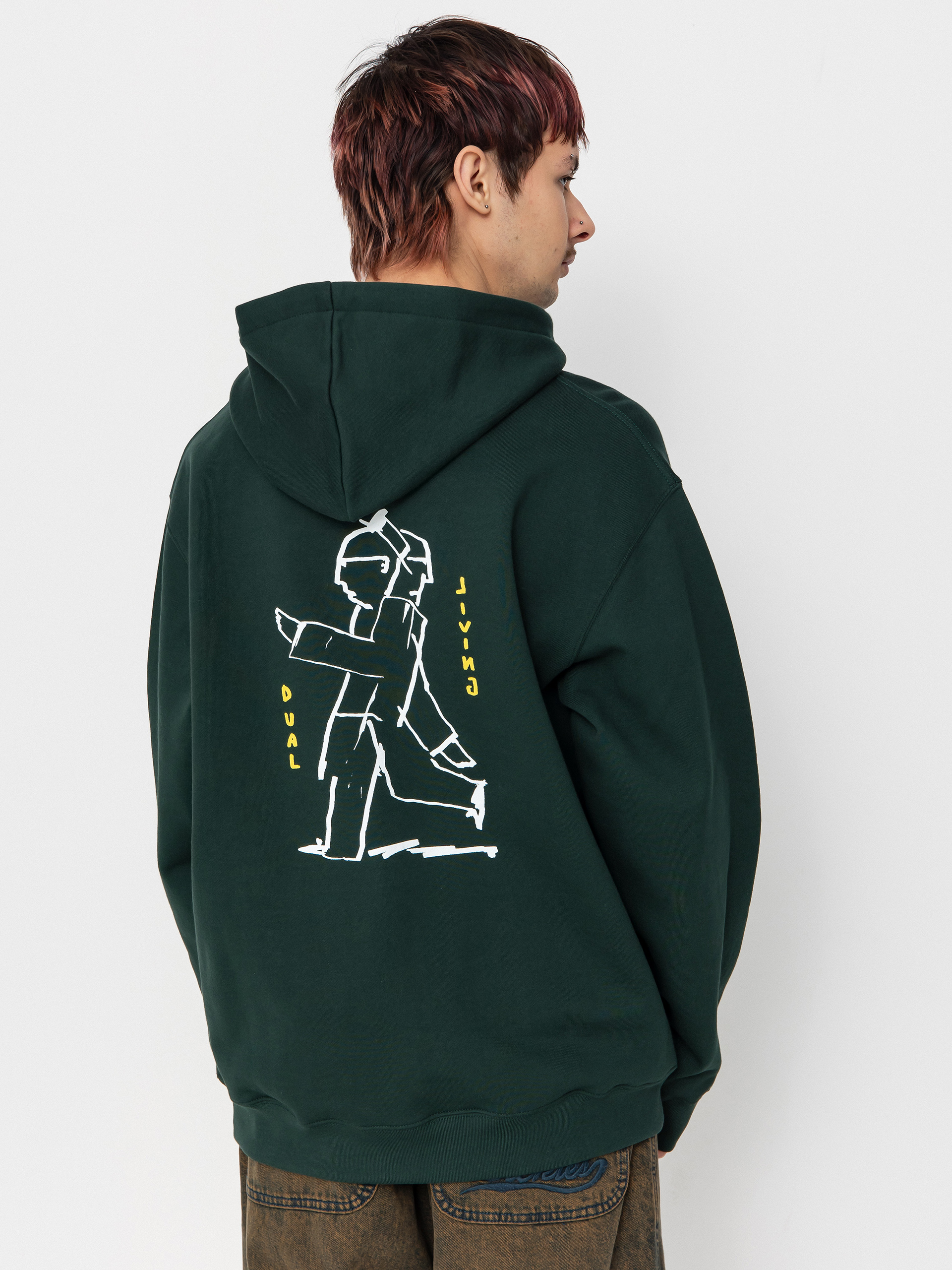 Polar Skate Dave Dual Living HD Hoodie (dark green)