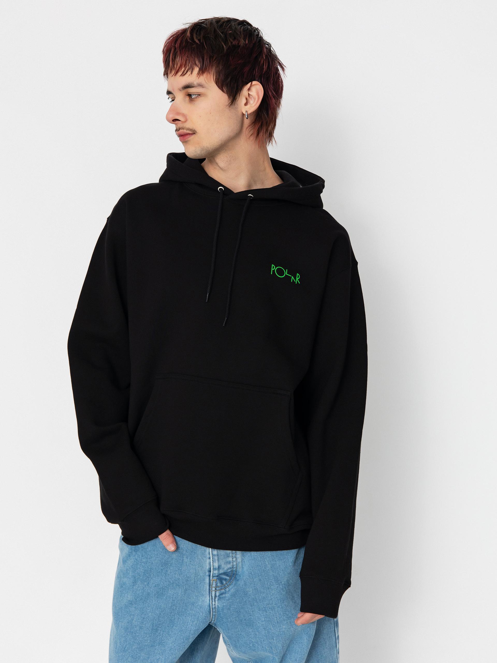 Polar Skate Dave Fill Logo Ourselves Collage HD Hoodie (black)