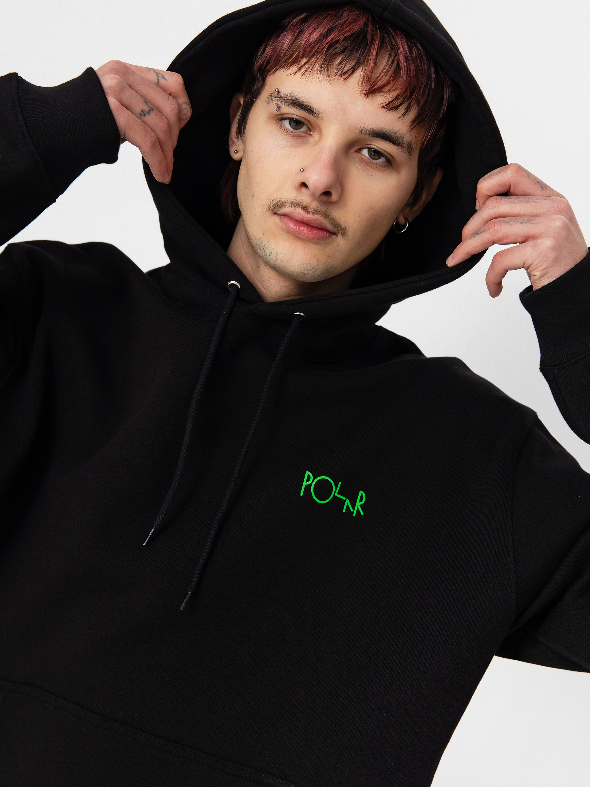 Polar Skate Dave Fill Logo Ourselves Collage HD Hoodie (black)
