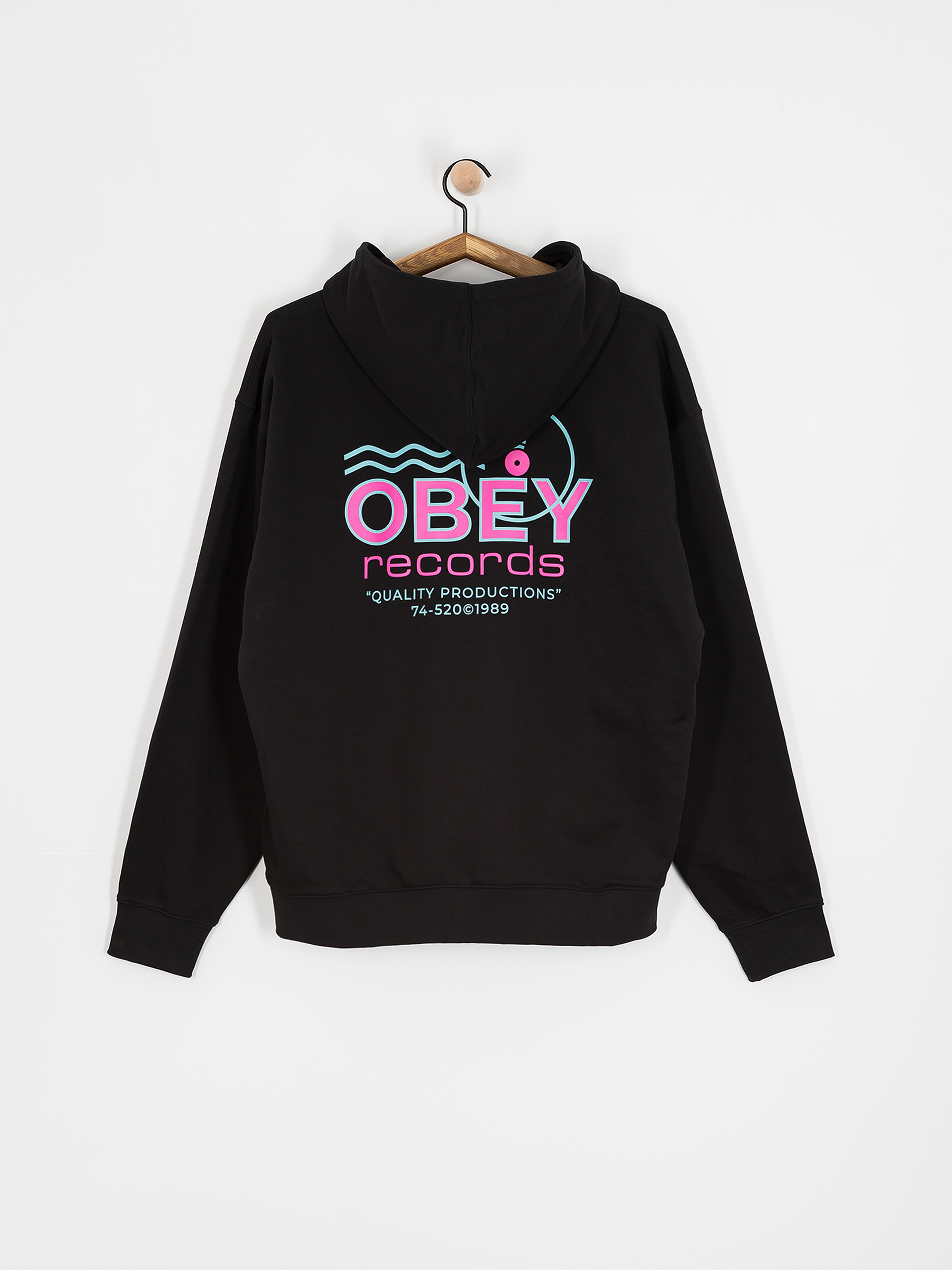 OBEY Records Sound Waves Sweatshirt (black)