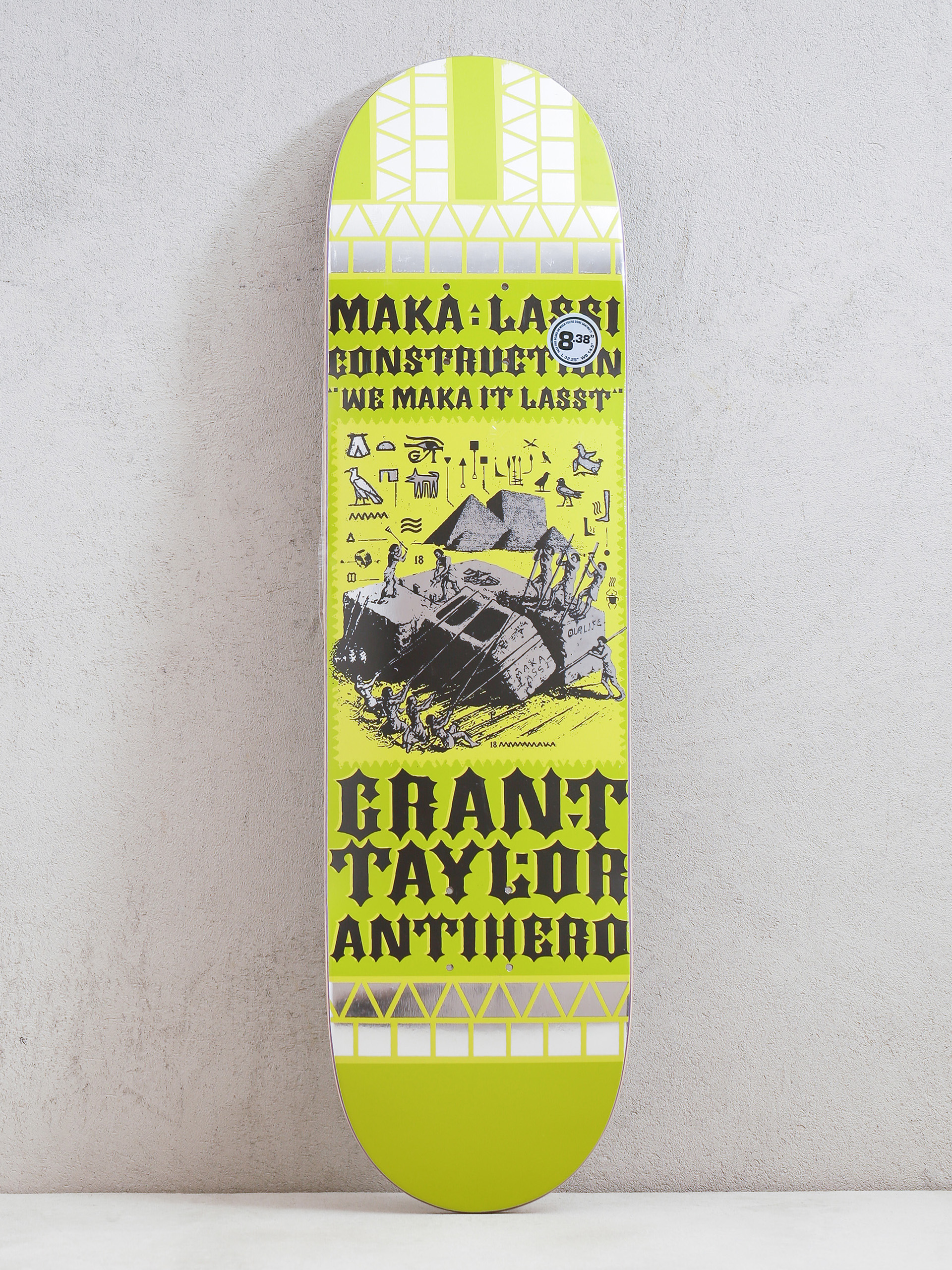 Antihero Grant Makalas Corner Deck (neon green)