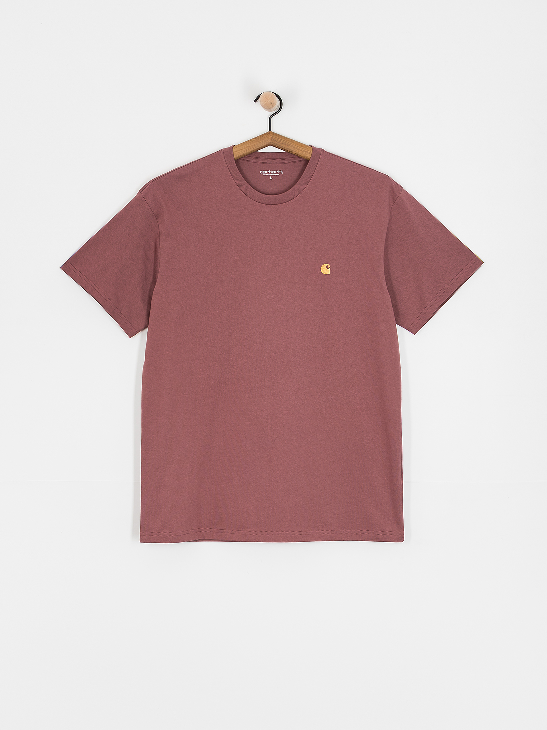 Carhartt WIP Chase T-Shirt (dusky pink/gold)