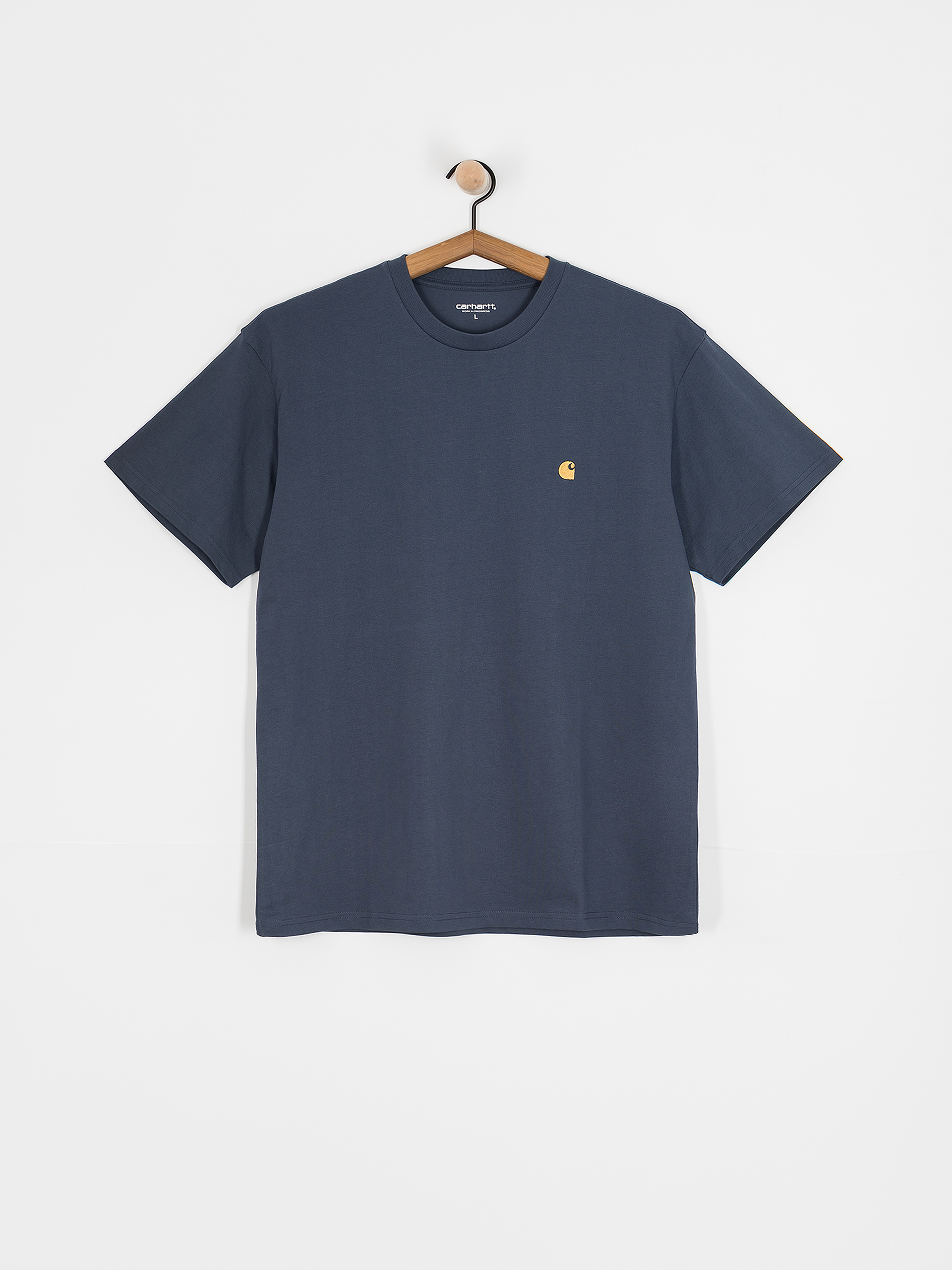 Carhartt WIP Chase T-Shirt (dusky blue/gold)