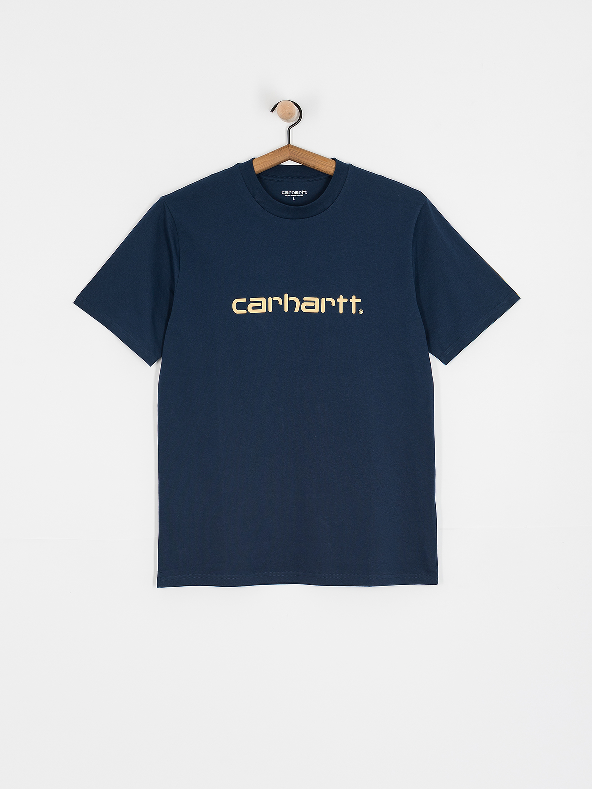 Carhartt WIP Script T-Shirt (ink/air yellow)