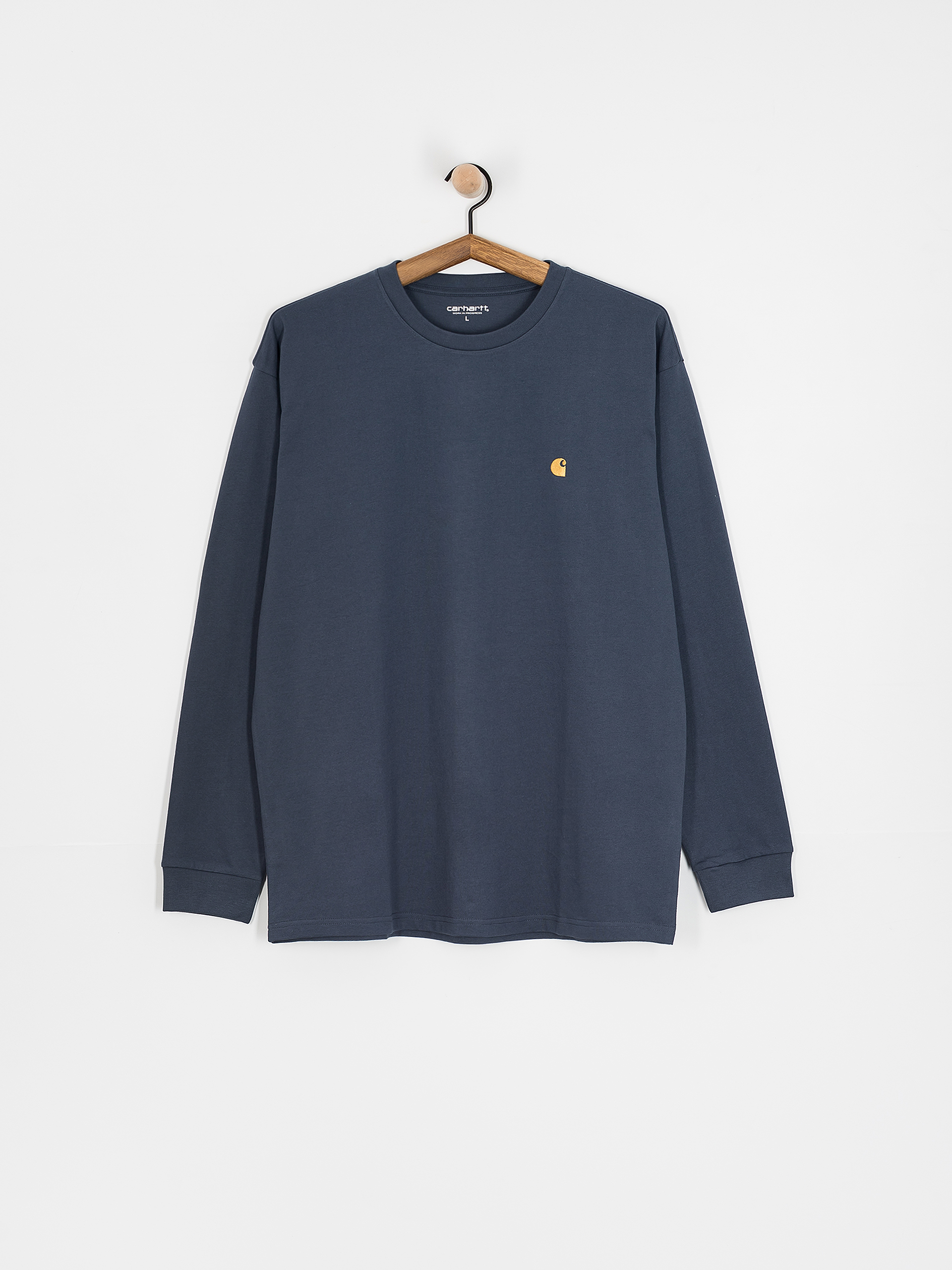 Carhartt WIP Chase Longsleeve (dusky blue/gold)