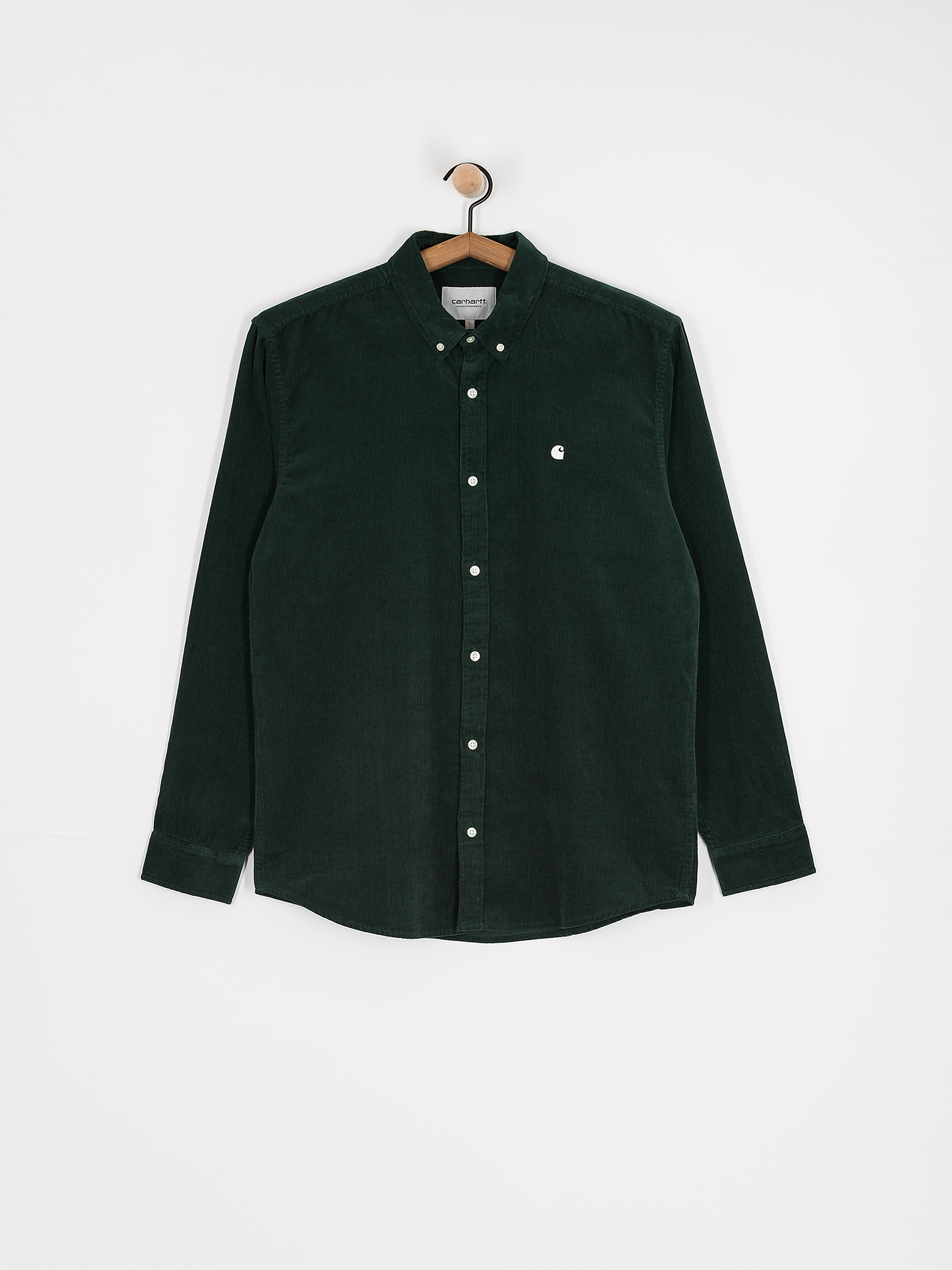 Carhartt WIP Madison Fine Cord Hemd (conifer/wax)