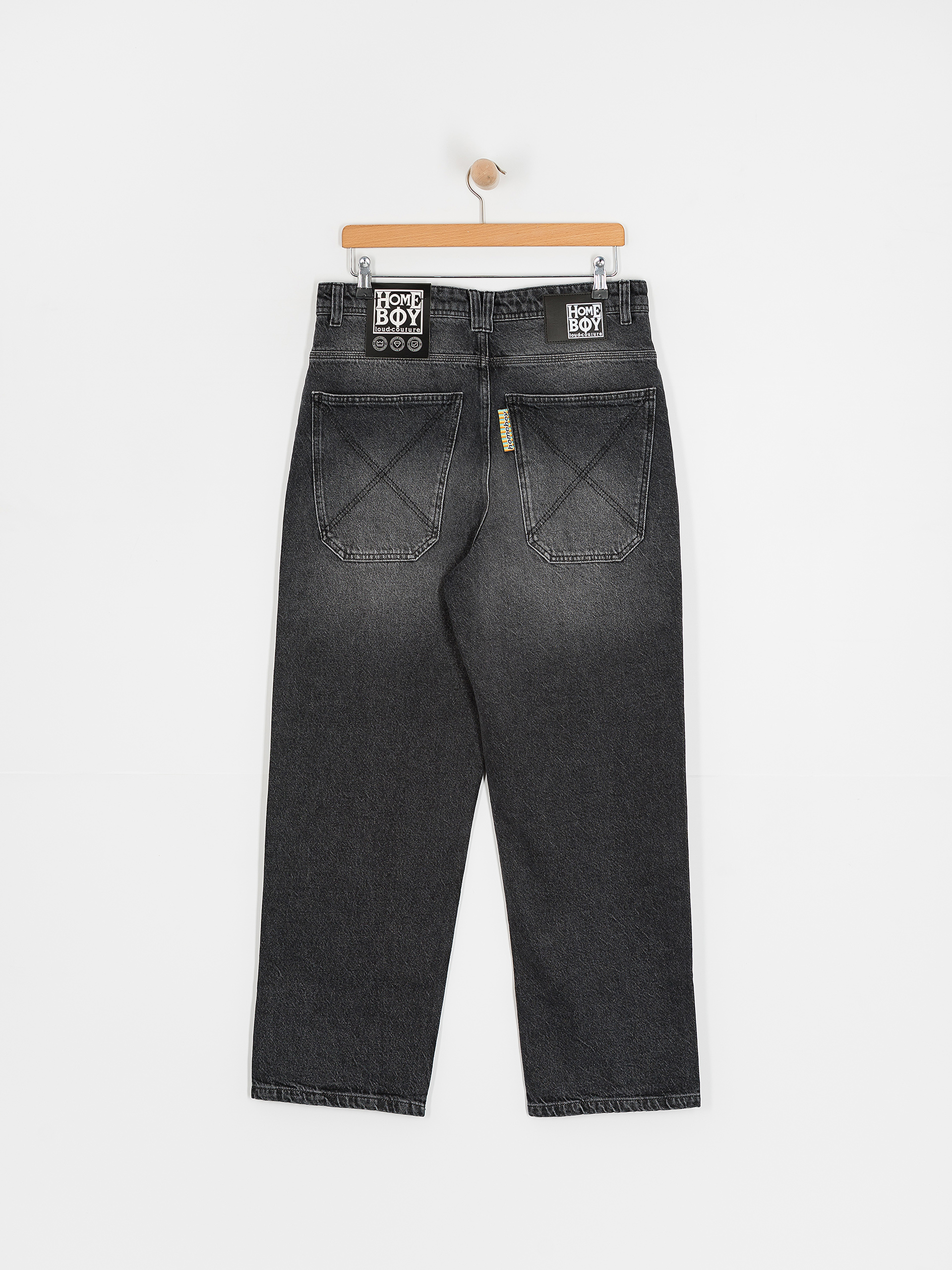Homeboy X Tra Baggy Vintage Denim Hose (vintage black)