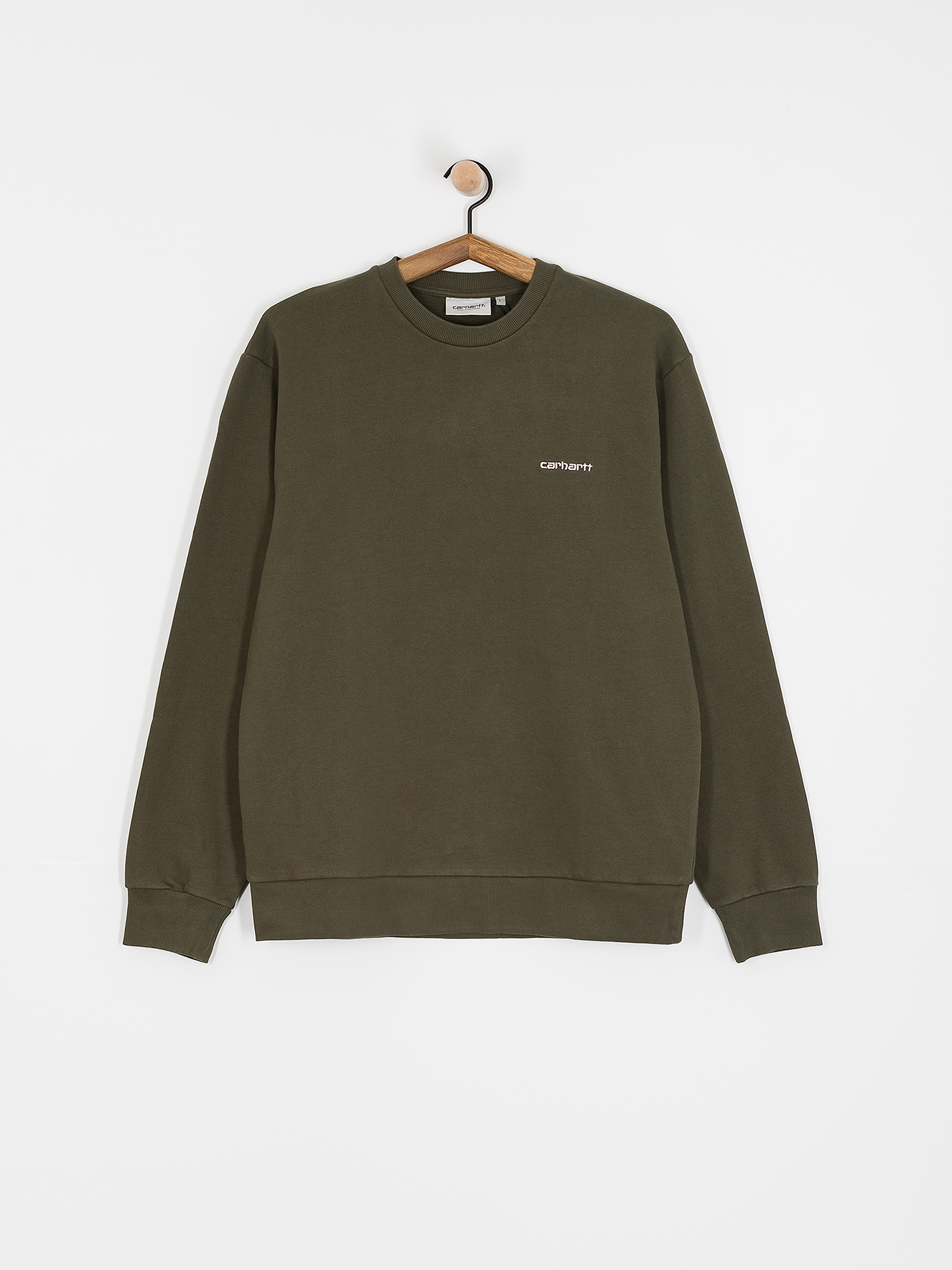 Carhartt WIP Script Embroidery Sweatshirt (turtle/air pink)