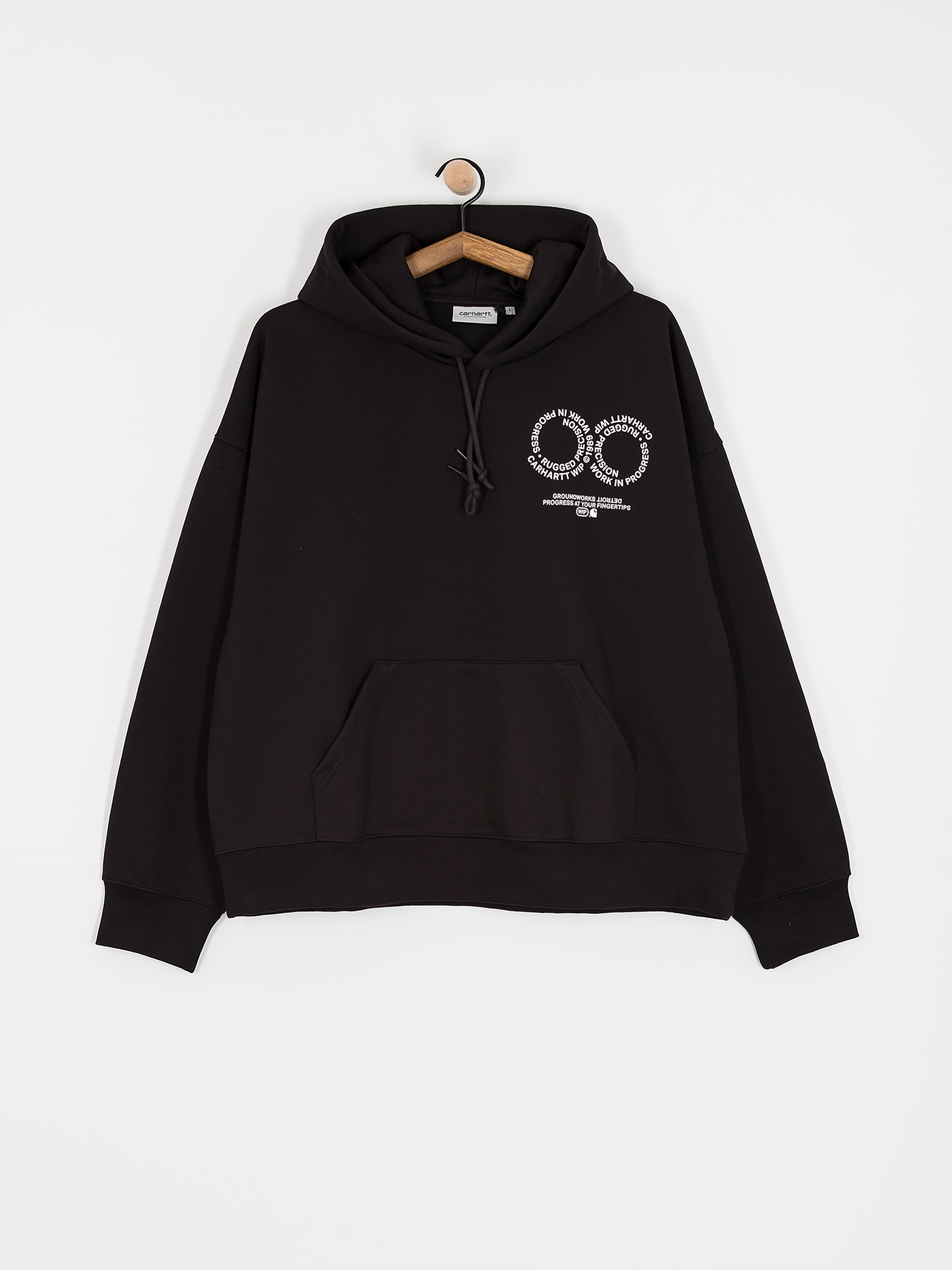 スケートボード CARHARTT WIP Black 3D State Print Hoodie