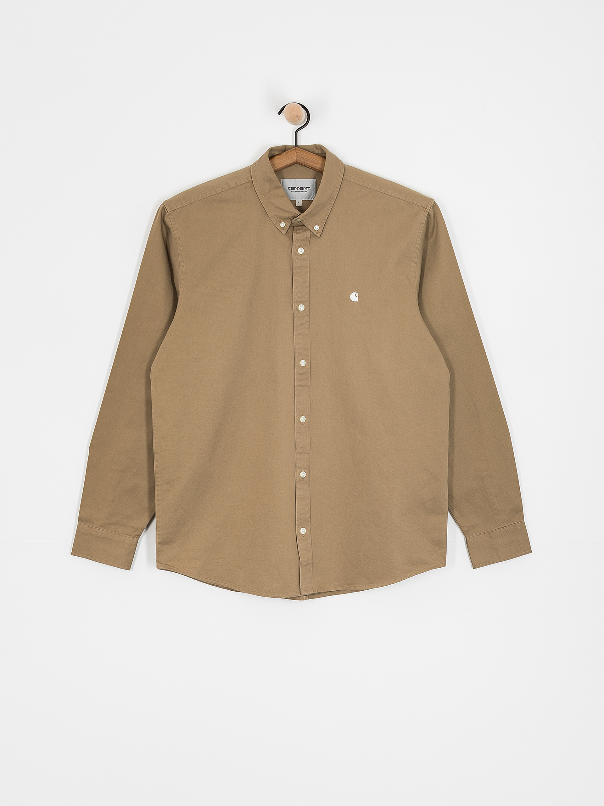 Carhartt WIP Madison Hemd (leather/white)