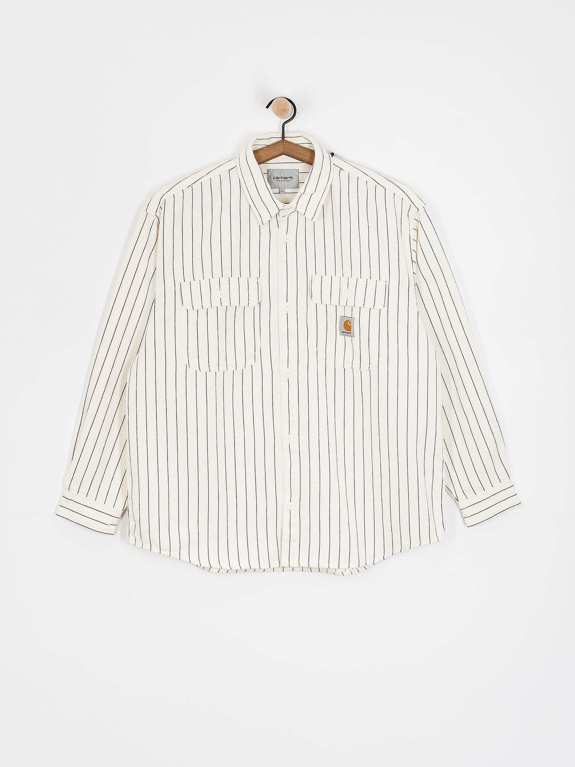 Carhartt WIP Hendry Hemd (seaton stripe/wax/dark navy)