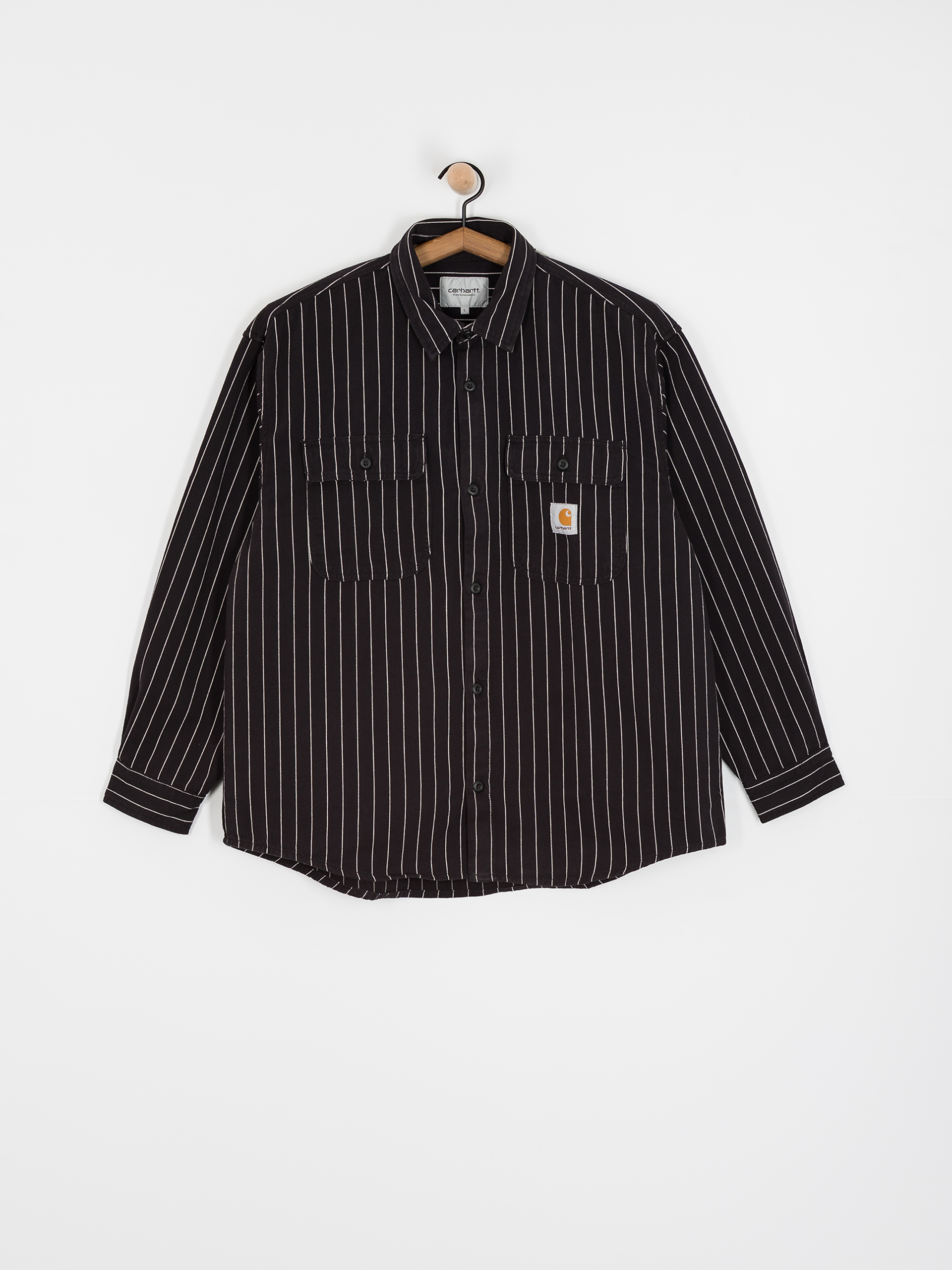 Carhartt WIP Hendry Hemd (seaton stripe/black/wax)