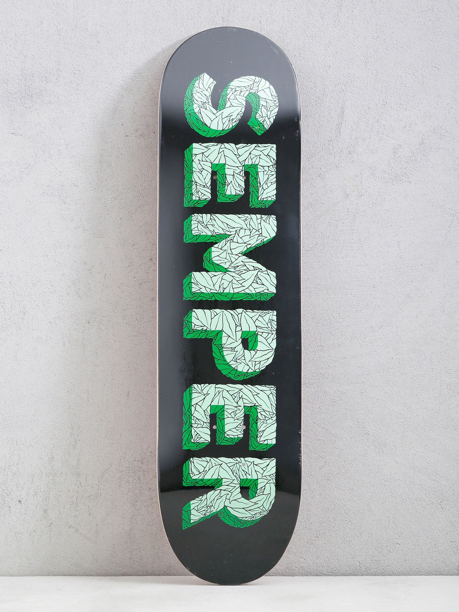 Semper Skateboards Leaf Deck (black/green)