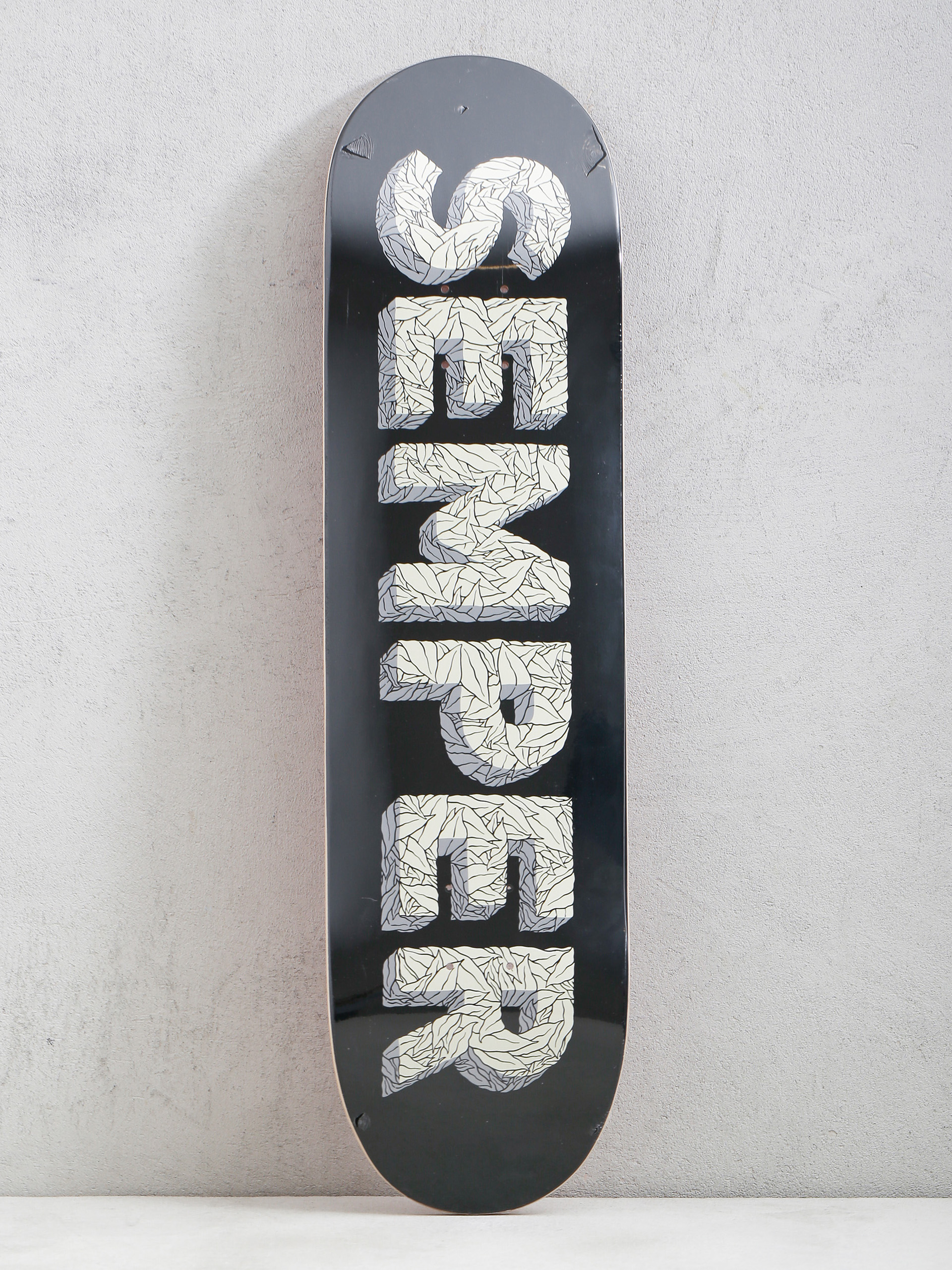 Semper Skateboards Leaf Deck (black/grey)