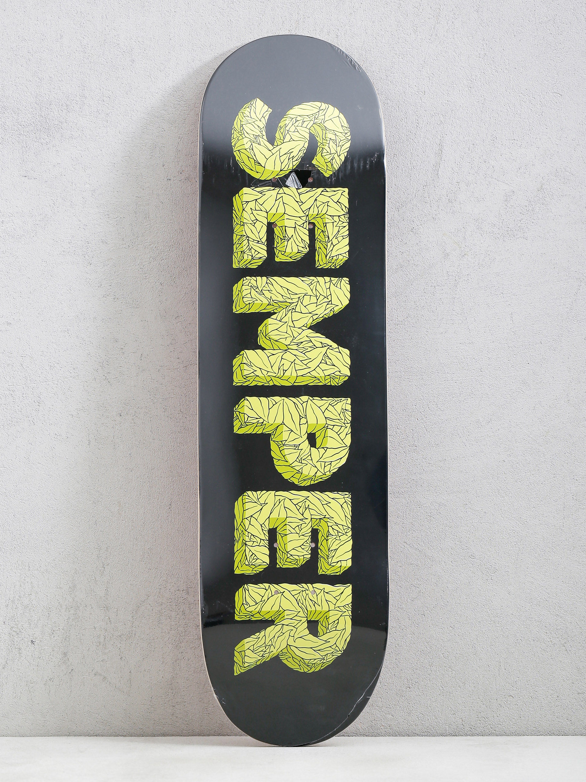 Semper Skateboards Leaf Deck (black/yellow)