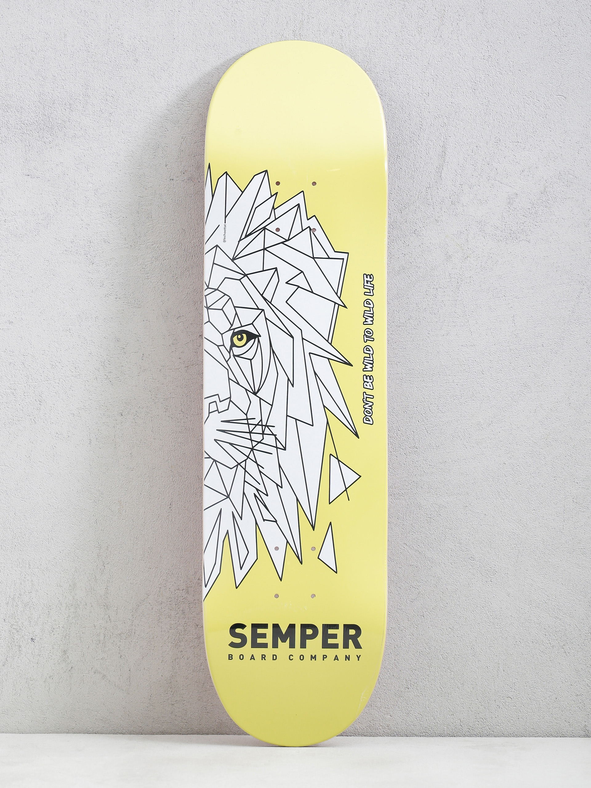 Semper Skateboards Lion Deck (yellow)