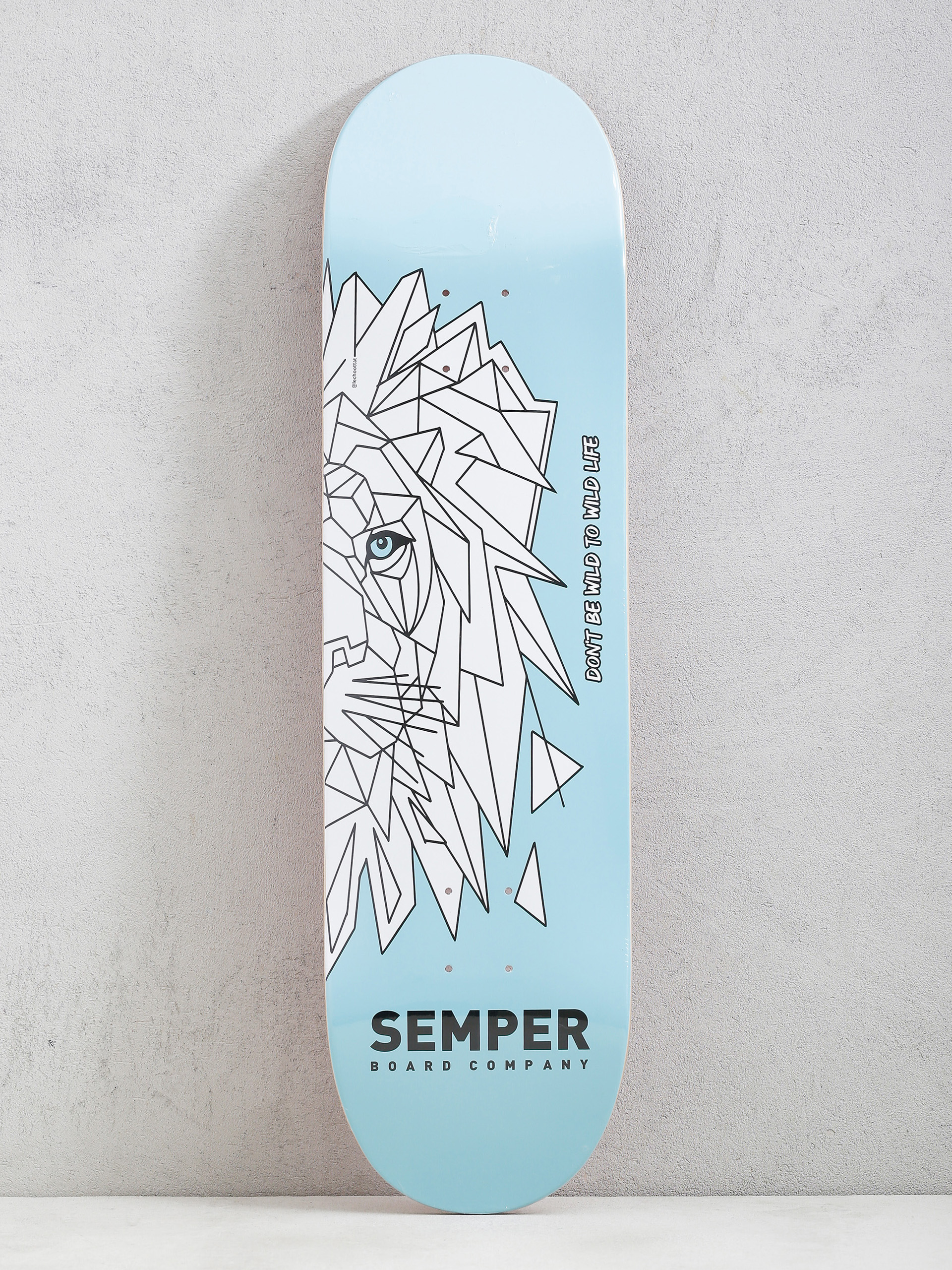 Semper Skateboards Lion Deck (blue)