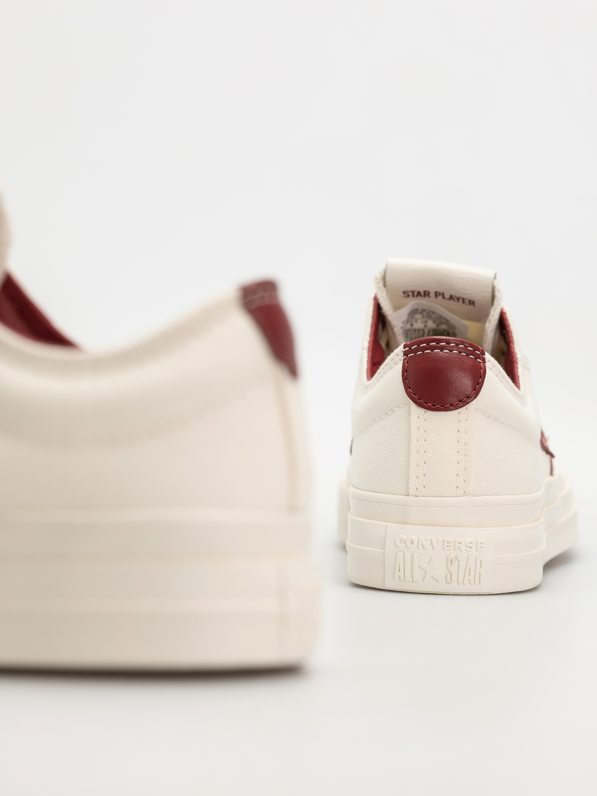 Converse Star Player 76 Ox Shoes (egret/egret/park red)