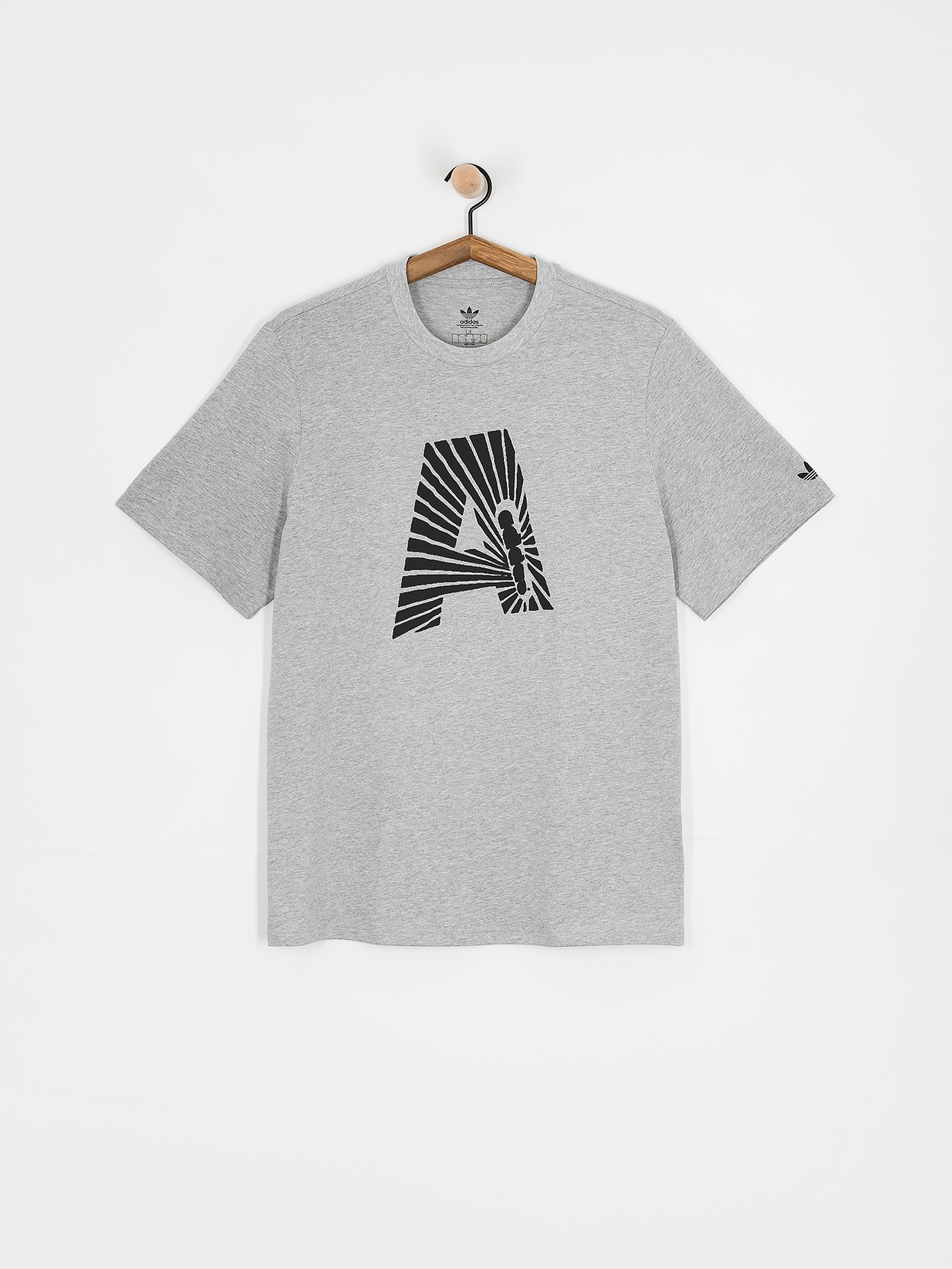 adidas Adi A Skate T-Shirt (mgreyh/black)