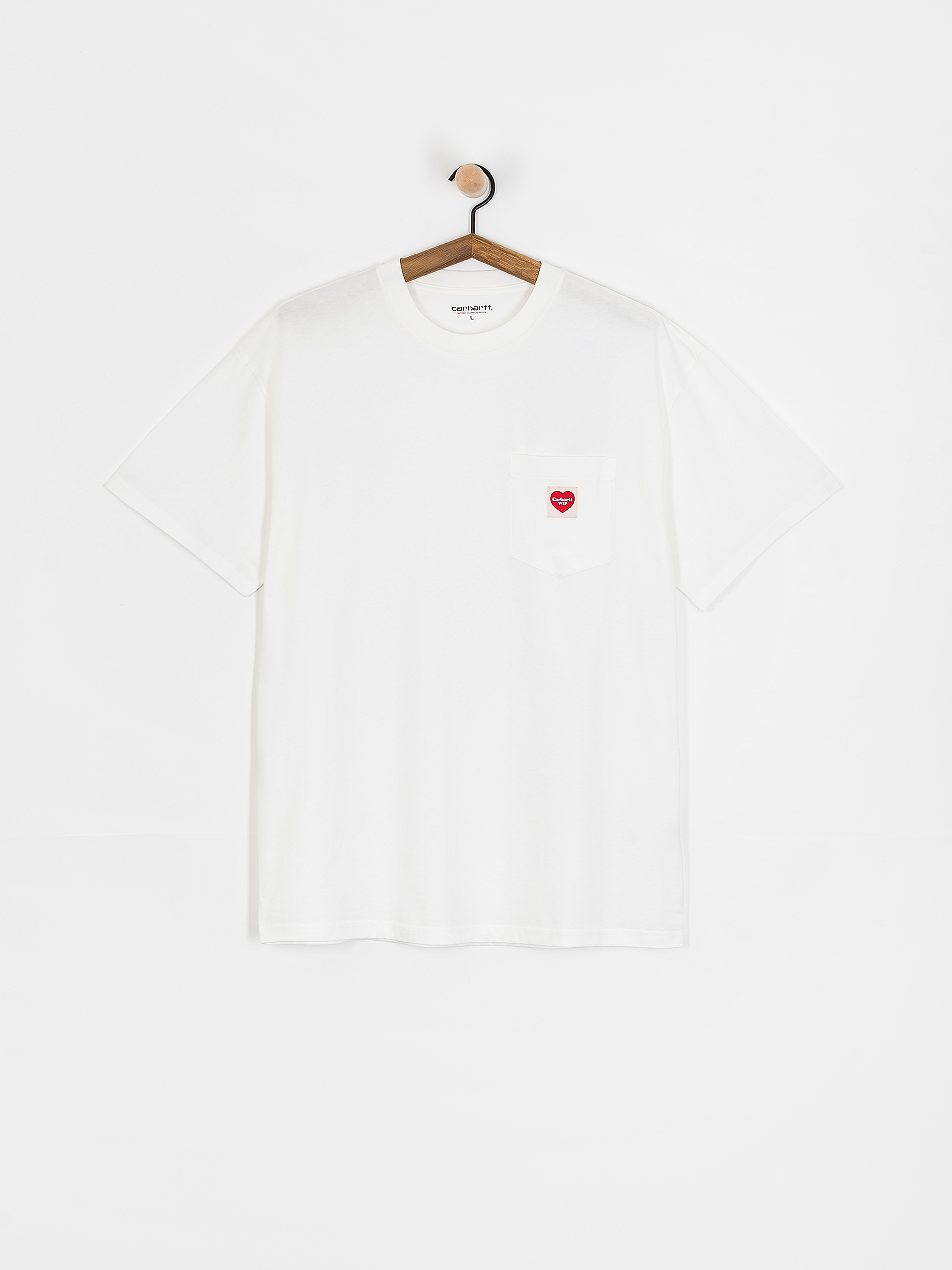 Carhartt WIP Pocket Heart T-Shirt (white/red)