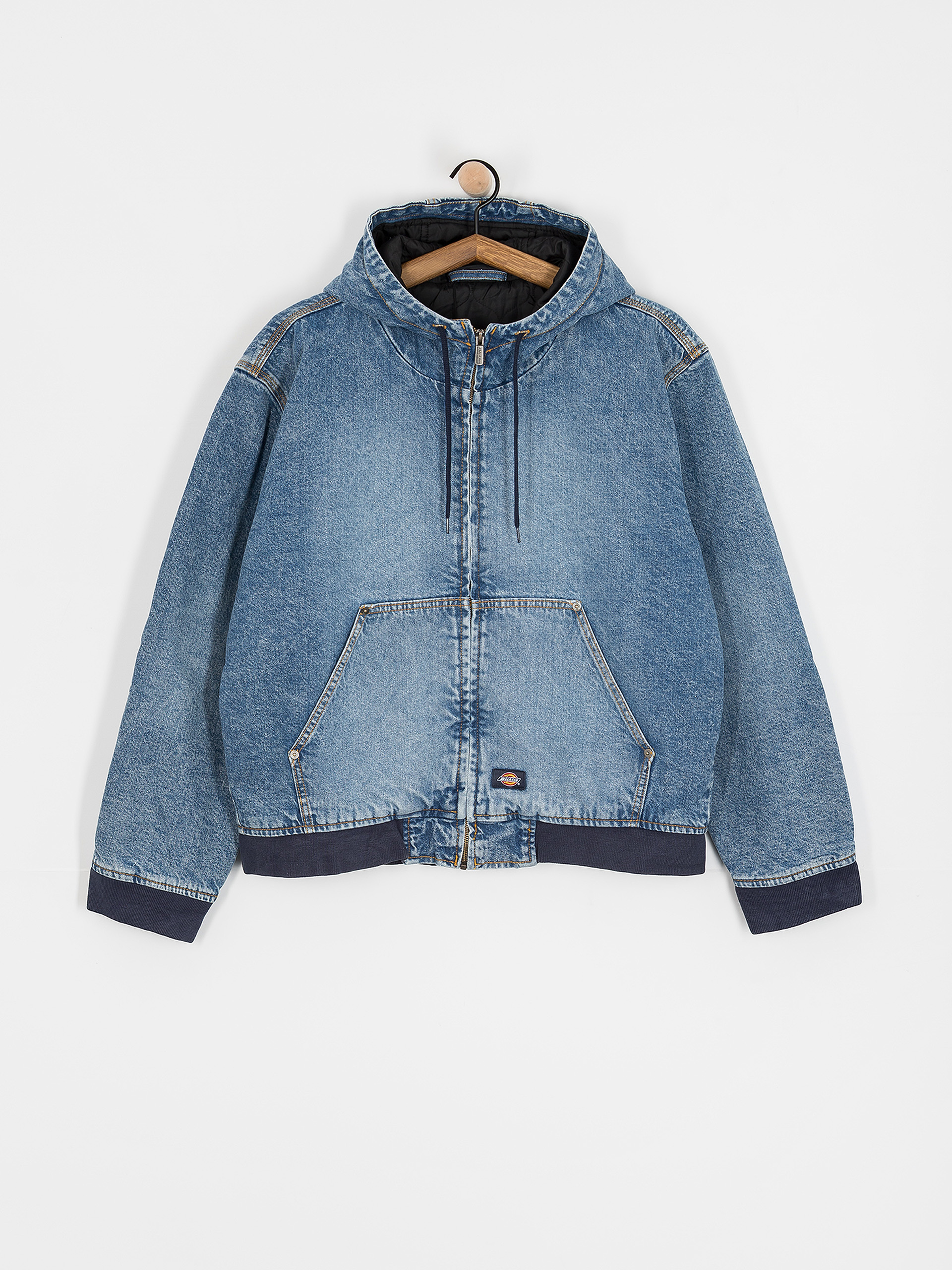 Dickies Hooded Jacket - blue (rinsed blue w/ fade)