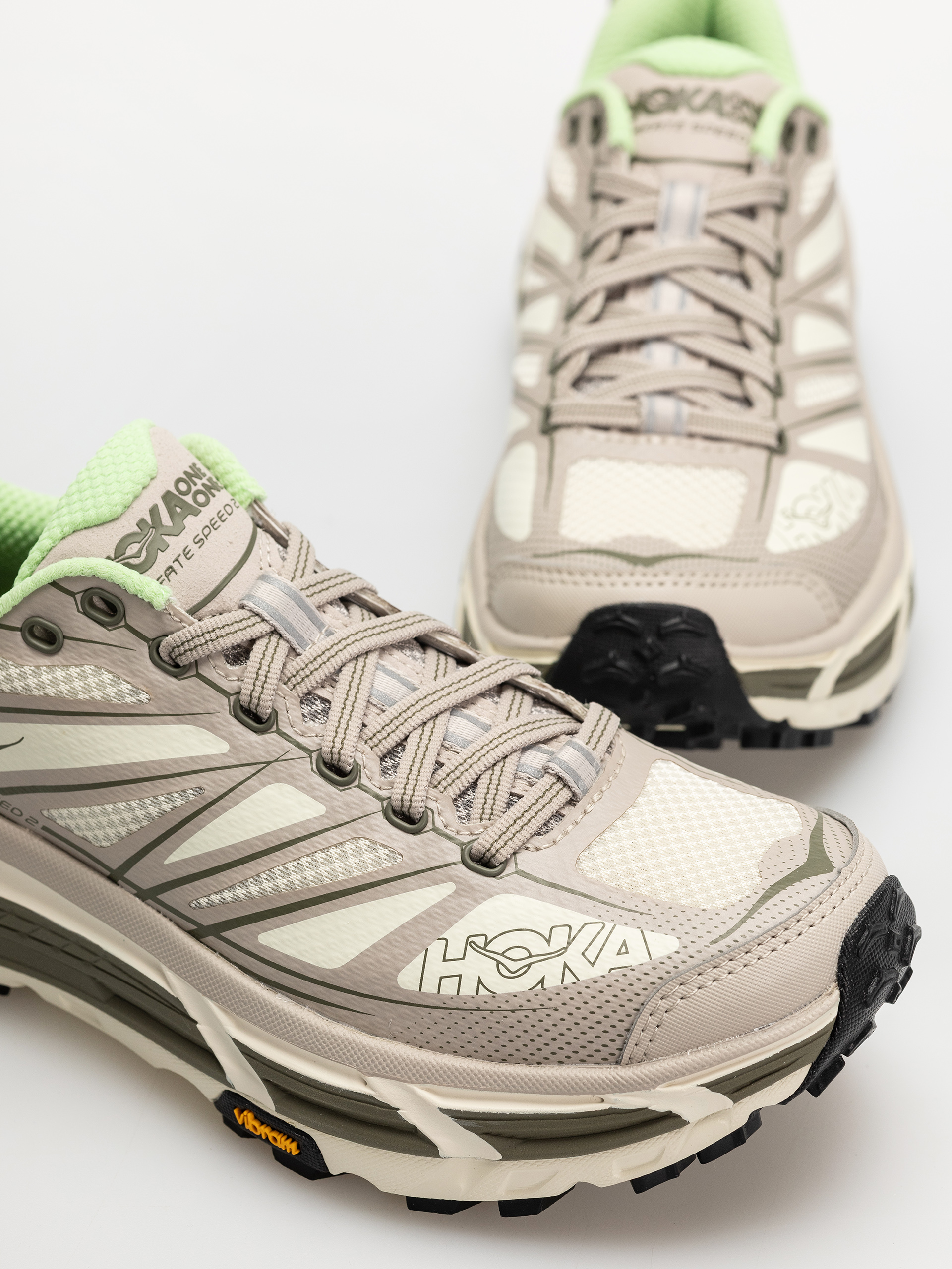 Hoka Mafate Speed 2 Shoes (putty/eucalyptus)