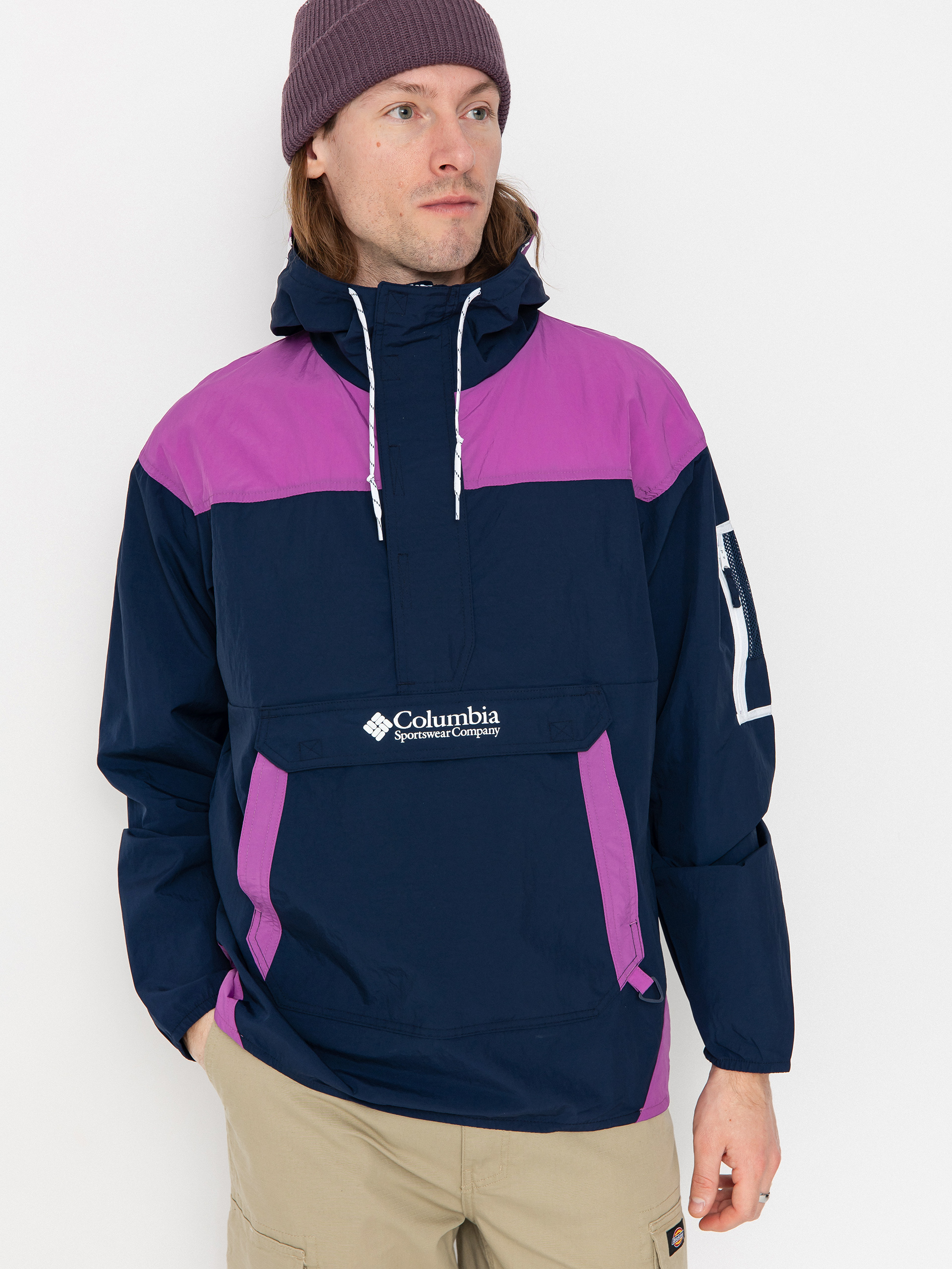 Columbia Challenger Windbreaker Anorak Jacke (coll navy/razz)