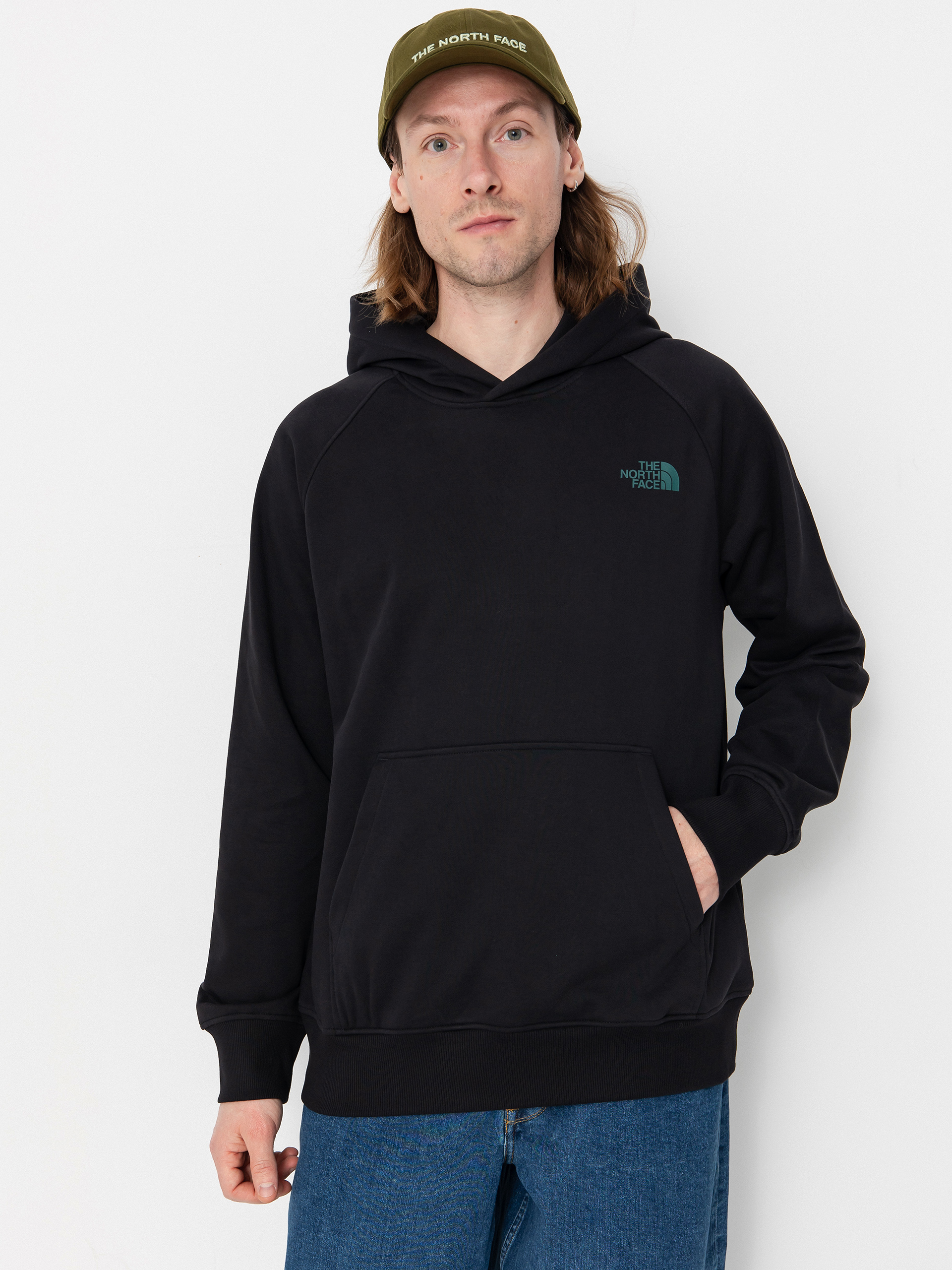 The North Face Raglan Box Nse Tailgrid Infill HD Hoodie (tnf black/deep nori tra)