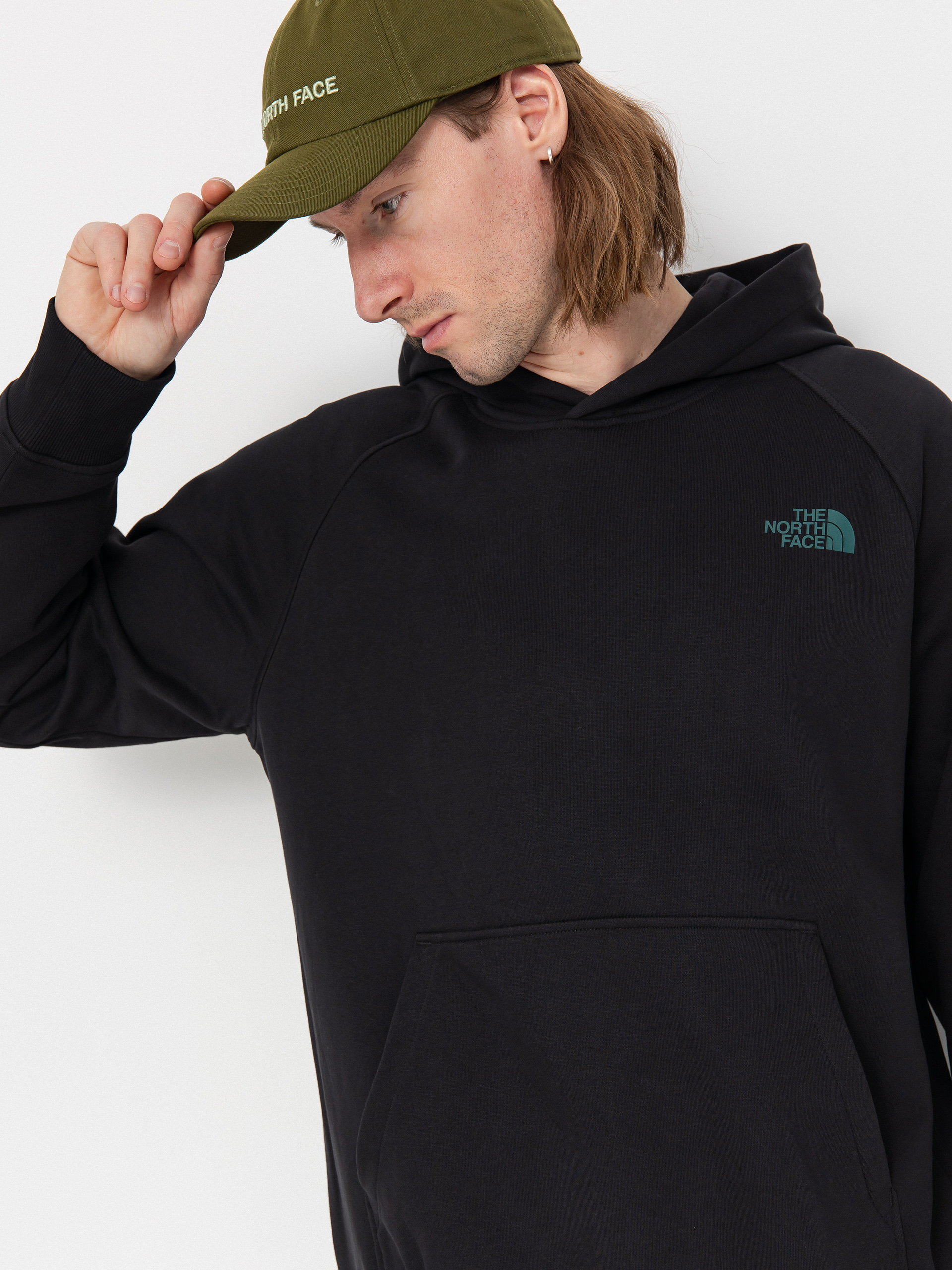 The North Face Raglan Box Nse Tailgrid Infill HD Hoodie (tnf black/deep nori tra)