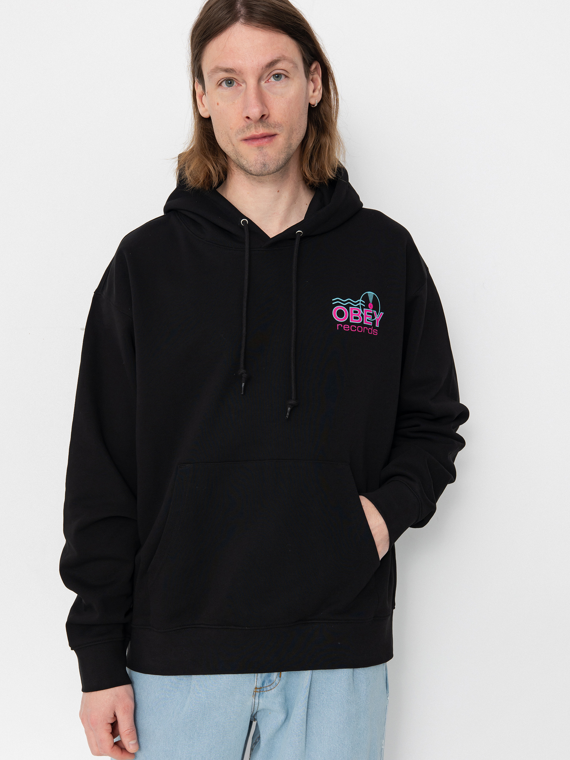 OBEY Records Sound Waves Sweatshirt (black)