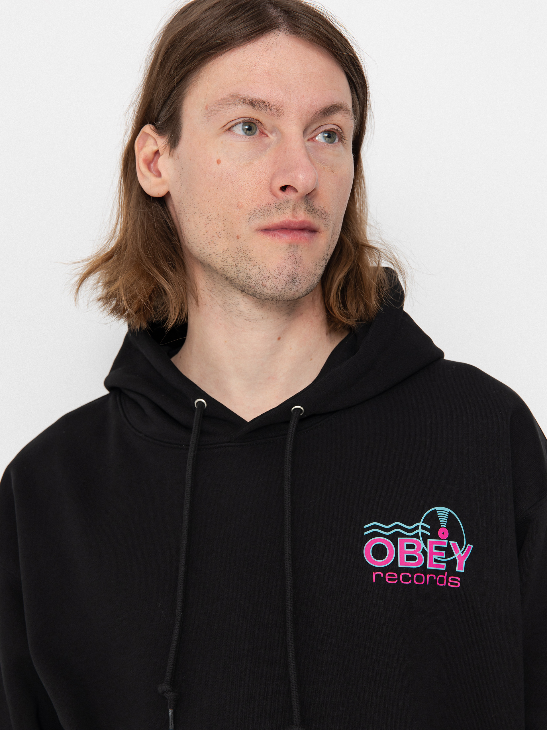 OBEY Records Sound Waves Sweatshirt (black)