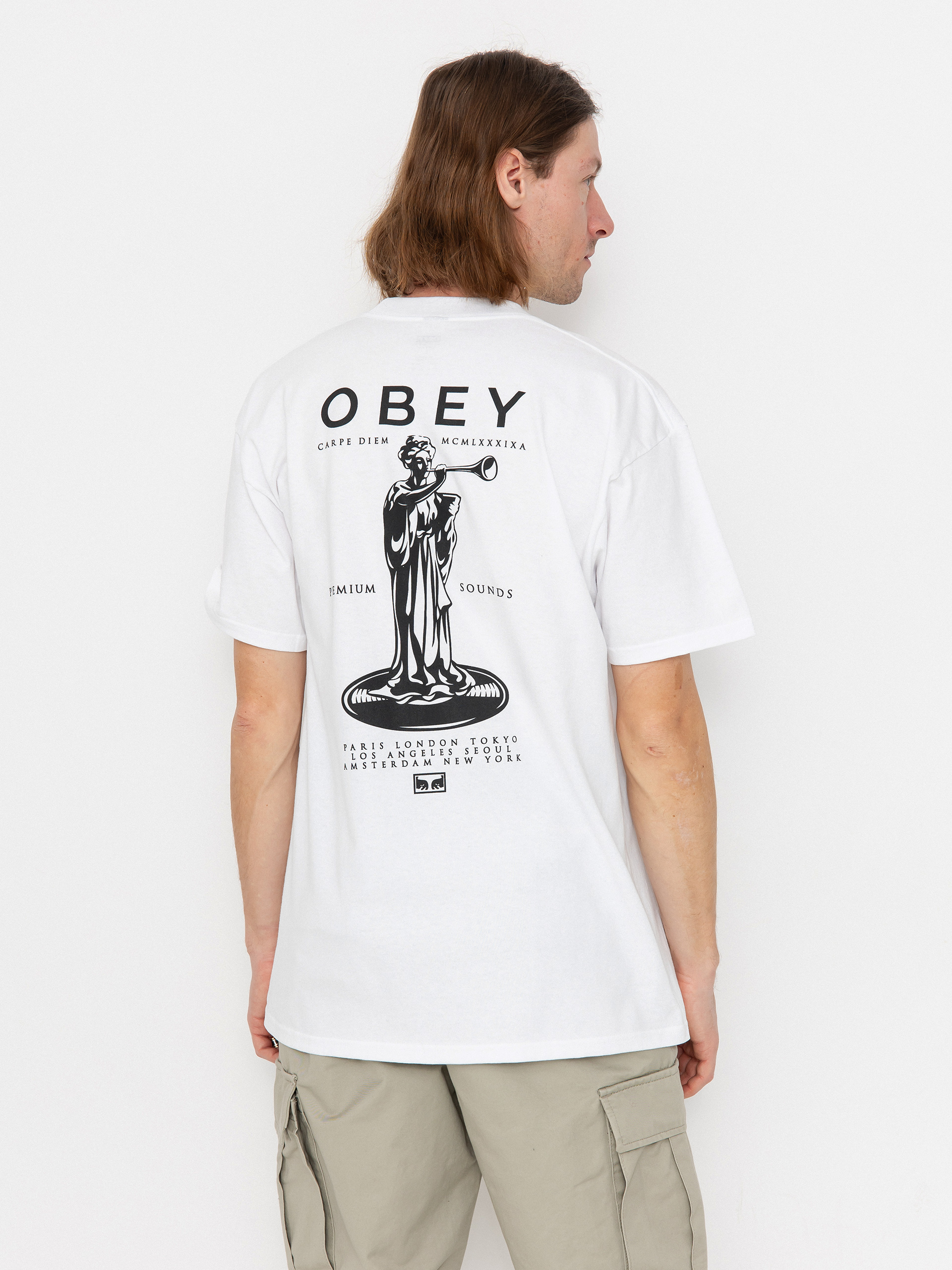 Tシャツ・カットソー OBEY SS25 PREMIUM SOUNDS (165264094 WHT) OBEY Premium Sounds T-Shirt - black (black)