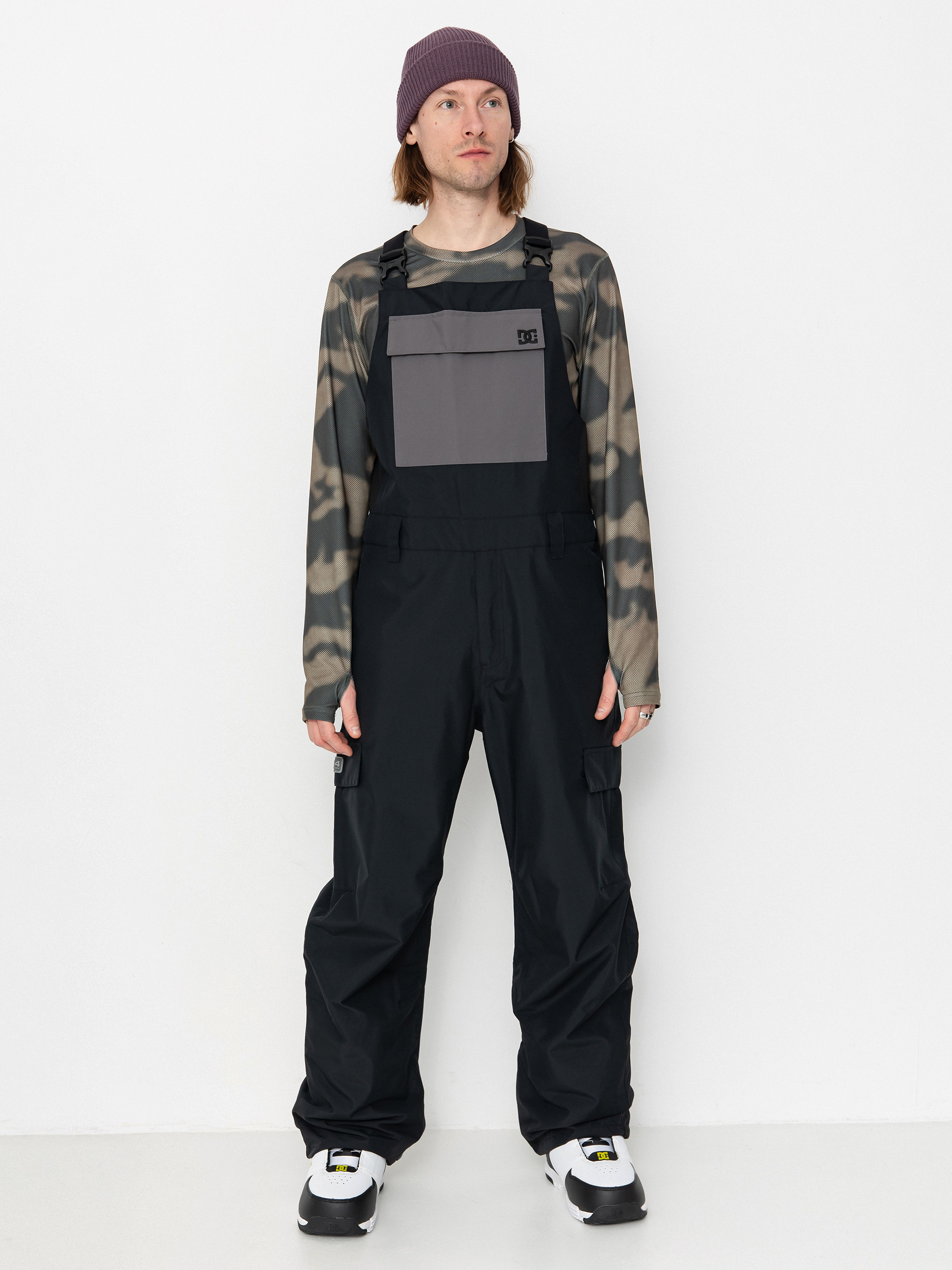 Mens DC Docile Bib Snowboard pants (black)