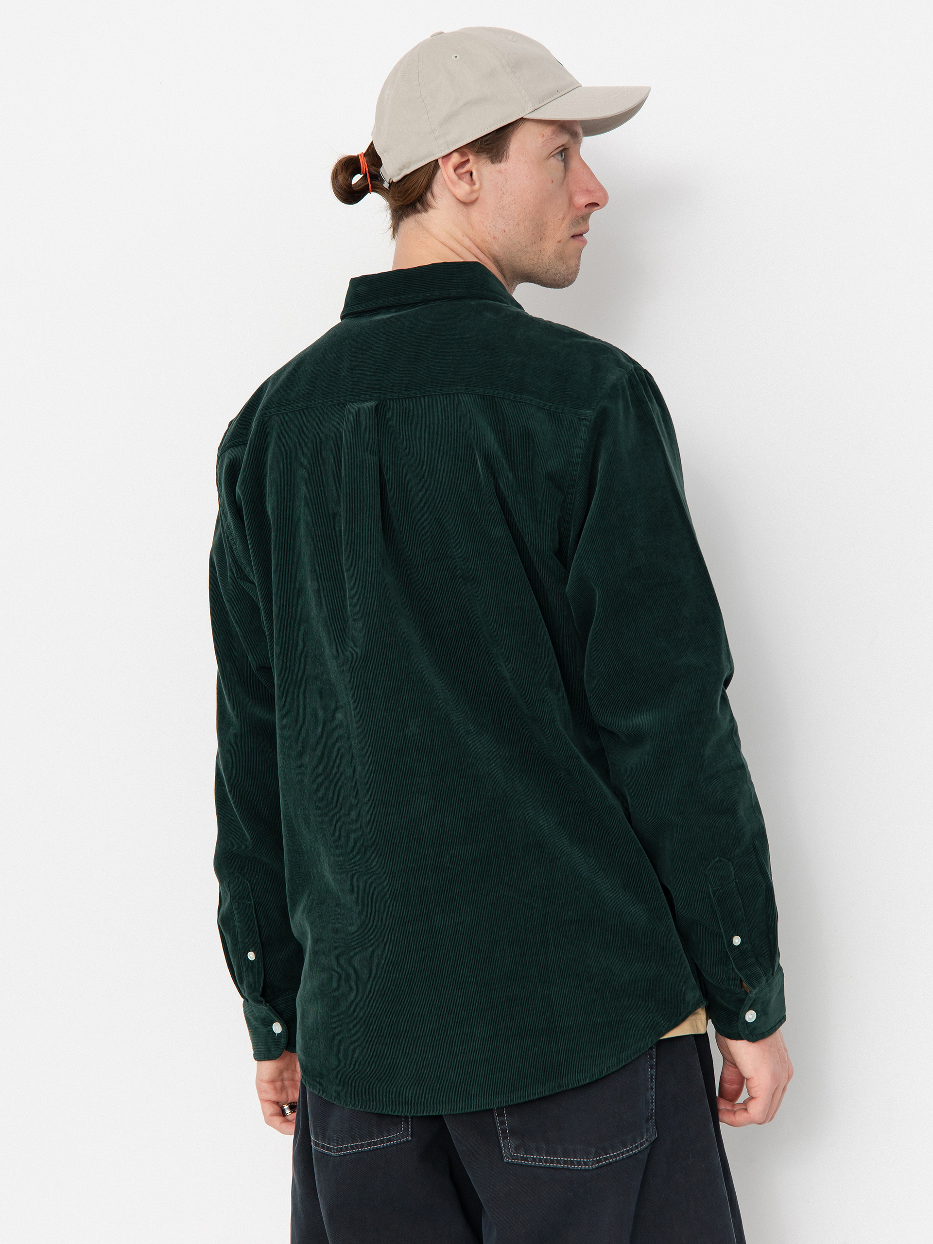 ★ドイツ発*carhartt WIP*新作*Madison Fine Cord シャツ/WAX★ Carhartt WIP Madison Fine Cord Shirt - green (conifer/wax)