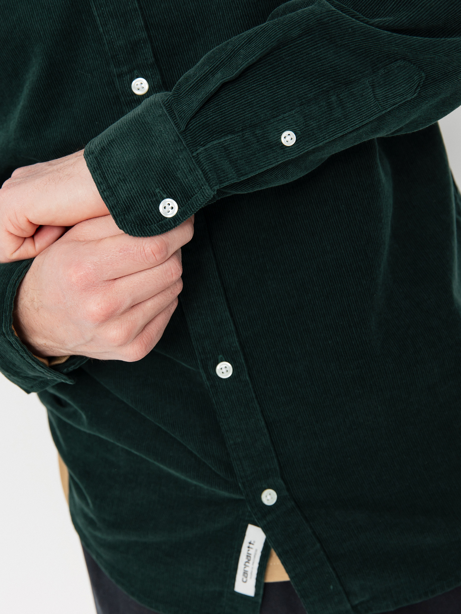 Carhartt WIP Madison Fine Cord Shirt (conifer/wax)