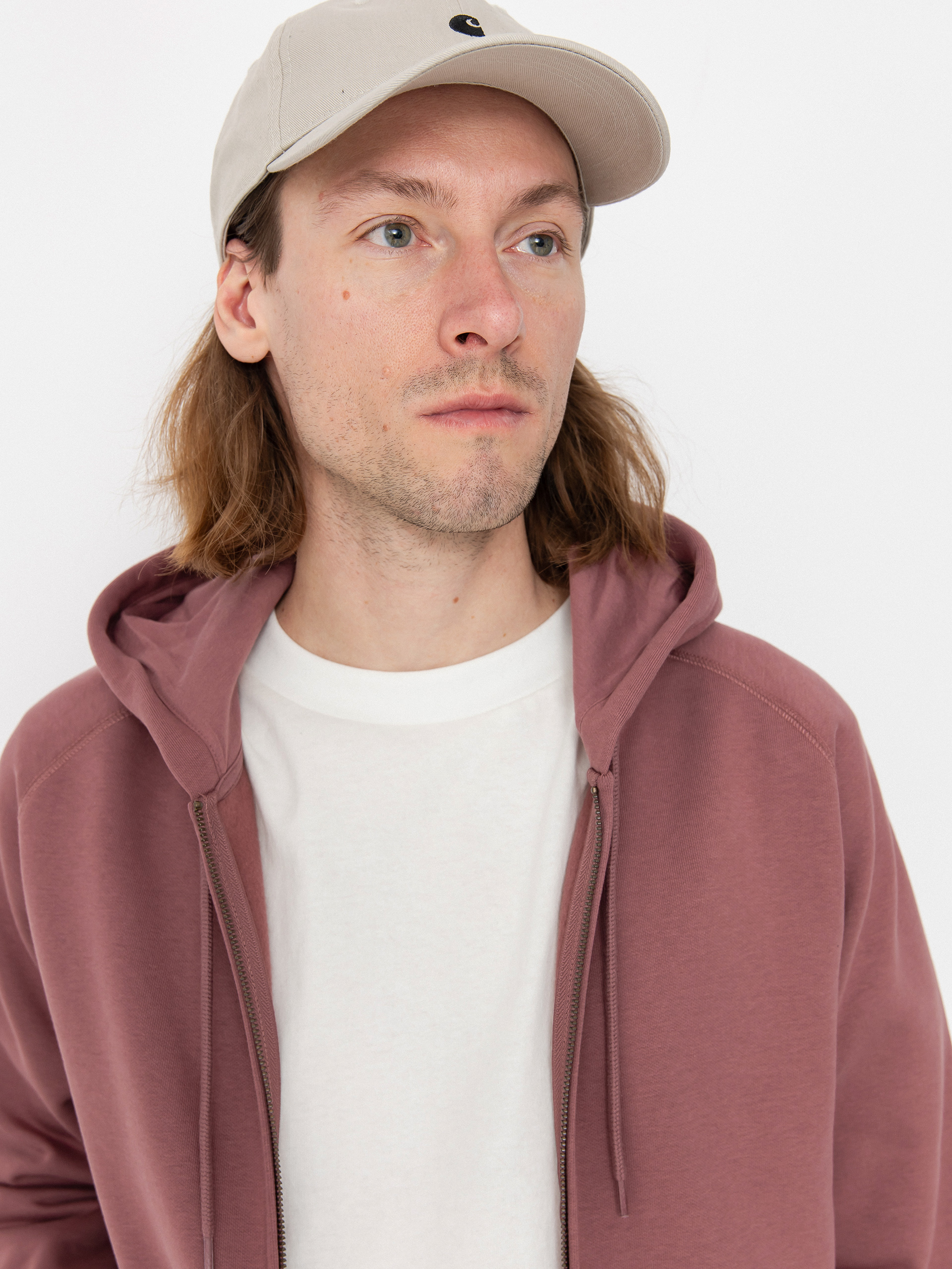 Carhartt WIP Chase ZHD Hoodie (dusky pink/gold)