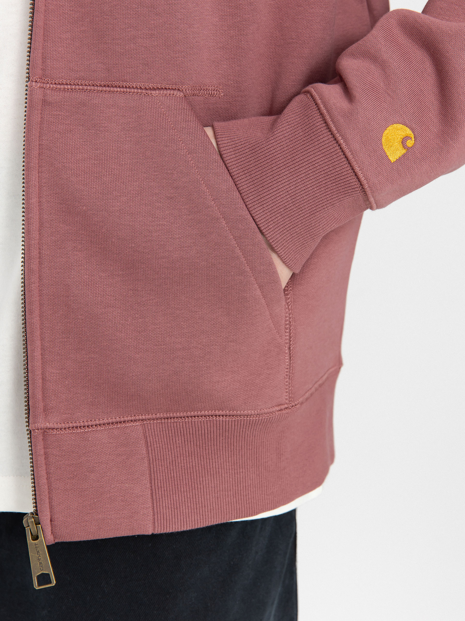 Carhartt WIP Chase ZHD Hoodie (dusky pink/gold)