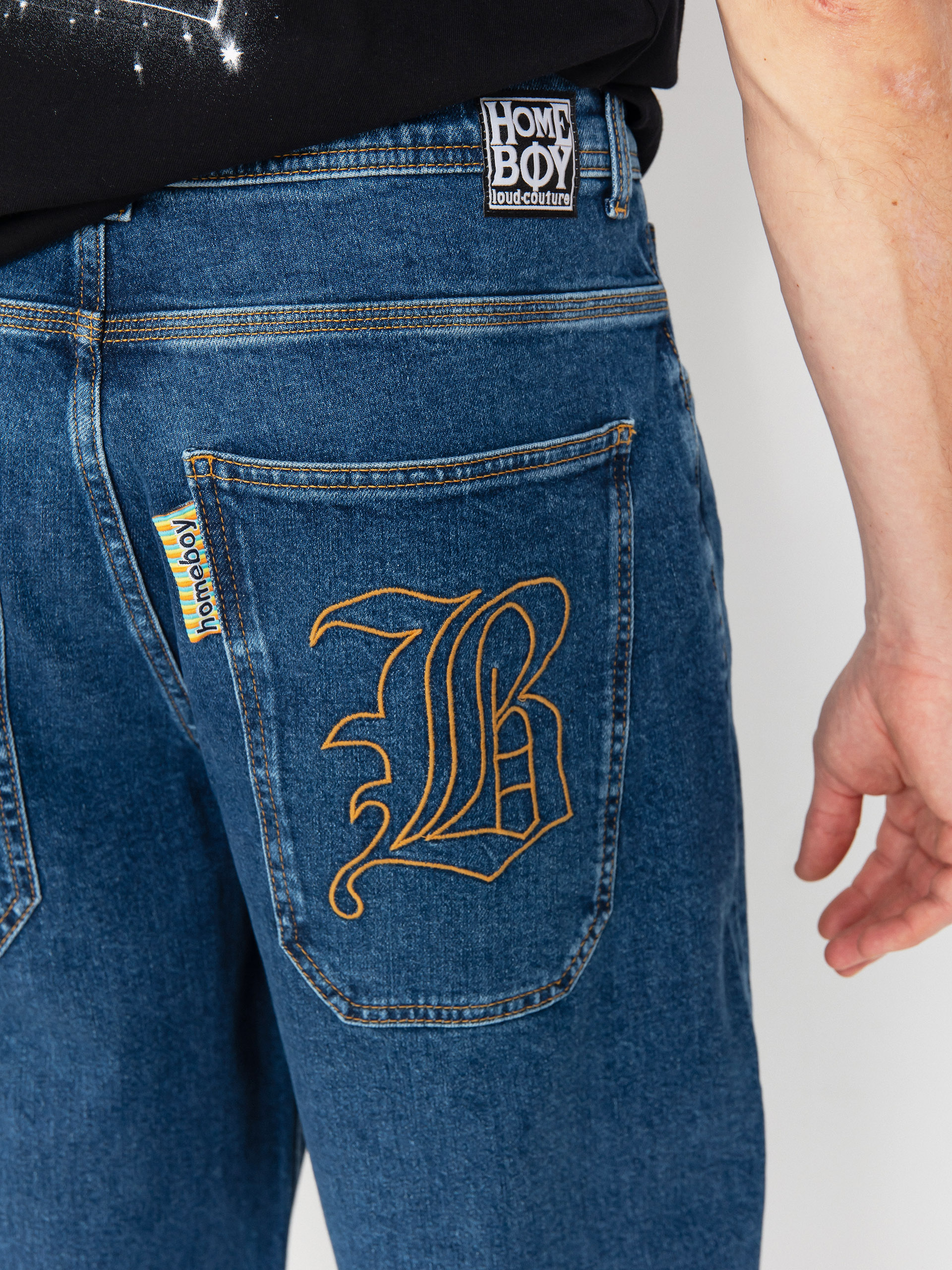 Homeboy X Tra Monster Gothic Denim Hose (washed blue)