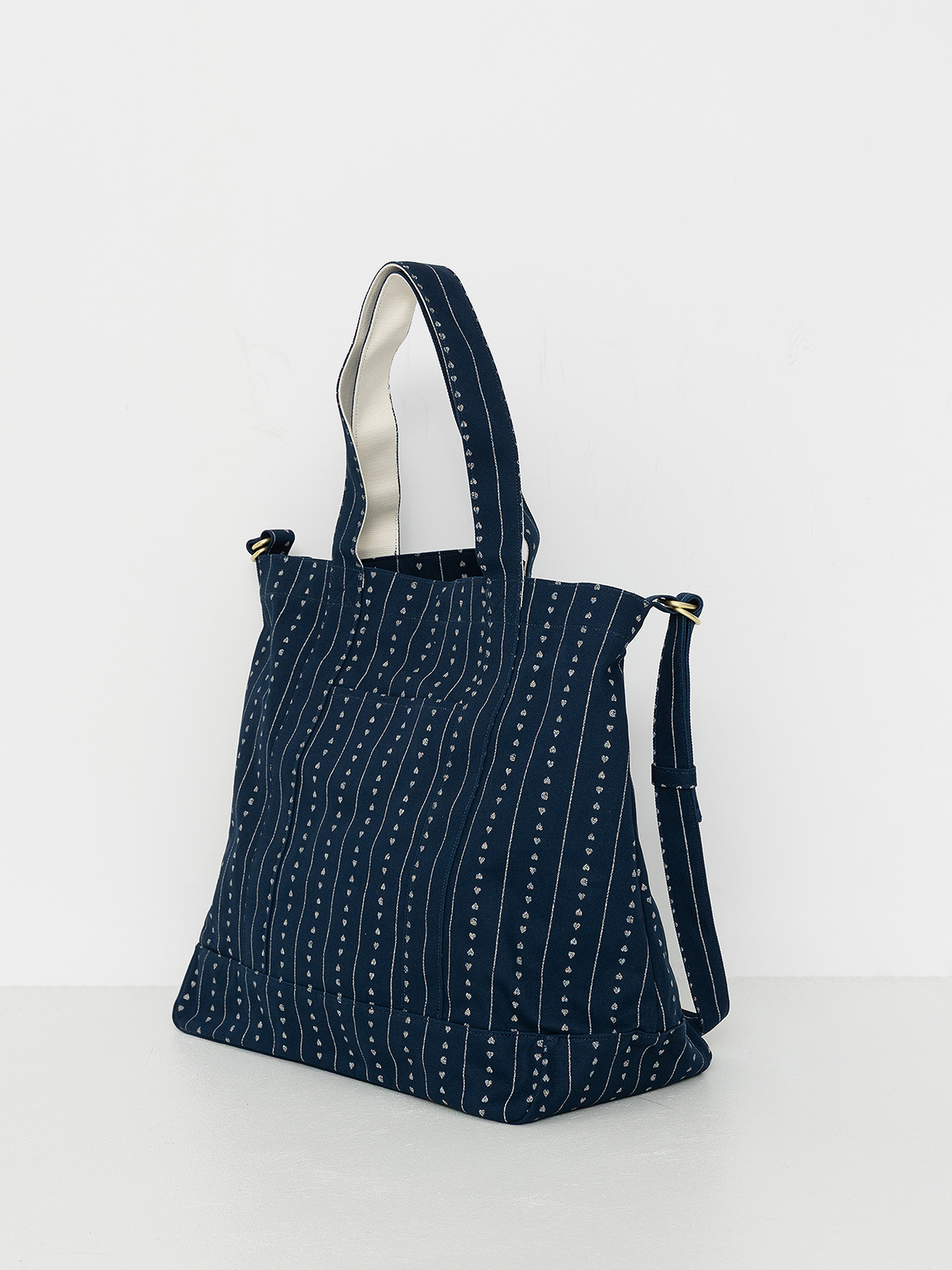 Carhartt WIP Drewe Tote Bag (heart c pinstripe/ink/natural)