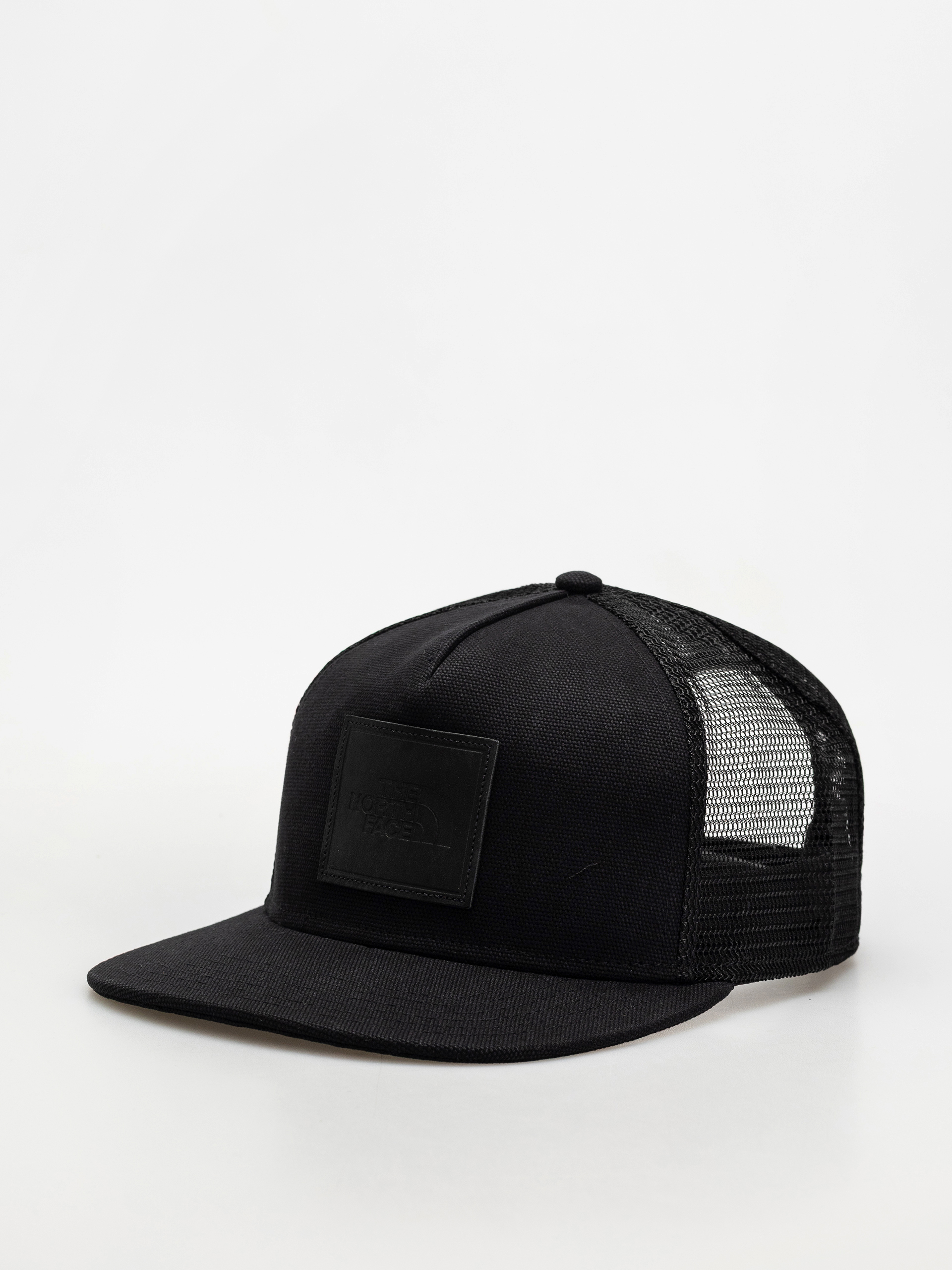 The North Face Half Dome Trucker Cap (tnf black/leather patch)