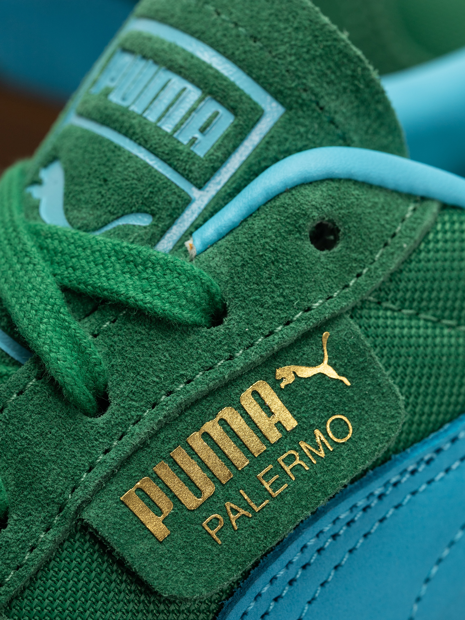 Puma Palermo Vintage Update Shoes (archive green bright aqua)