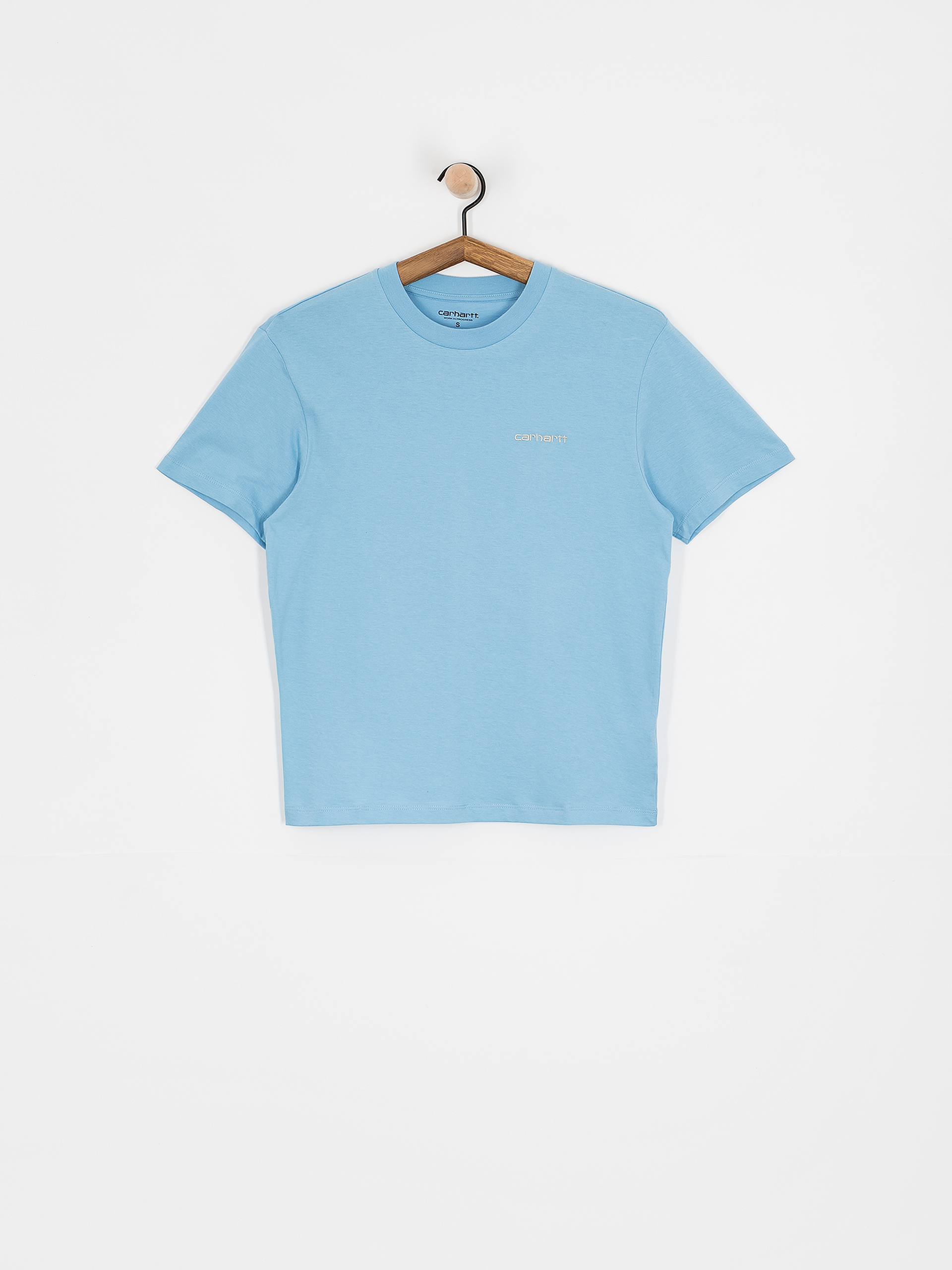 Carhartt WIP Script Embroidery Wmn T-Shirt (bluebird/fleur de sel)